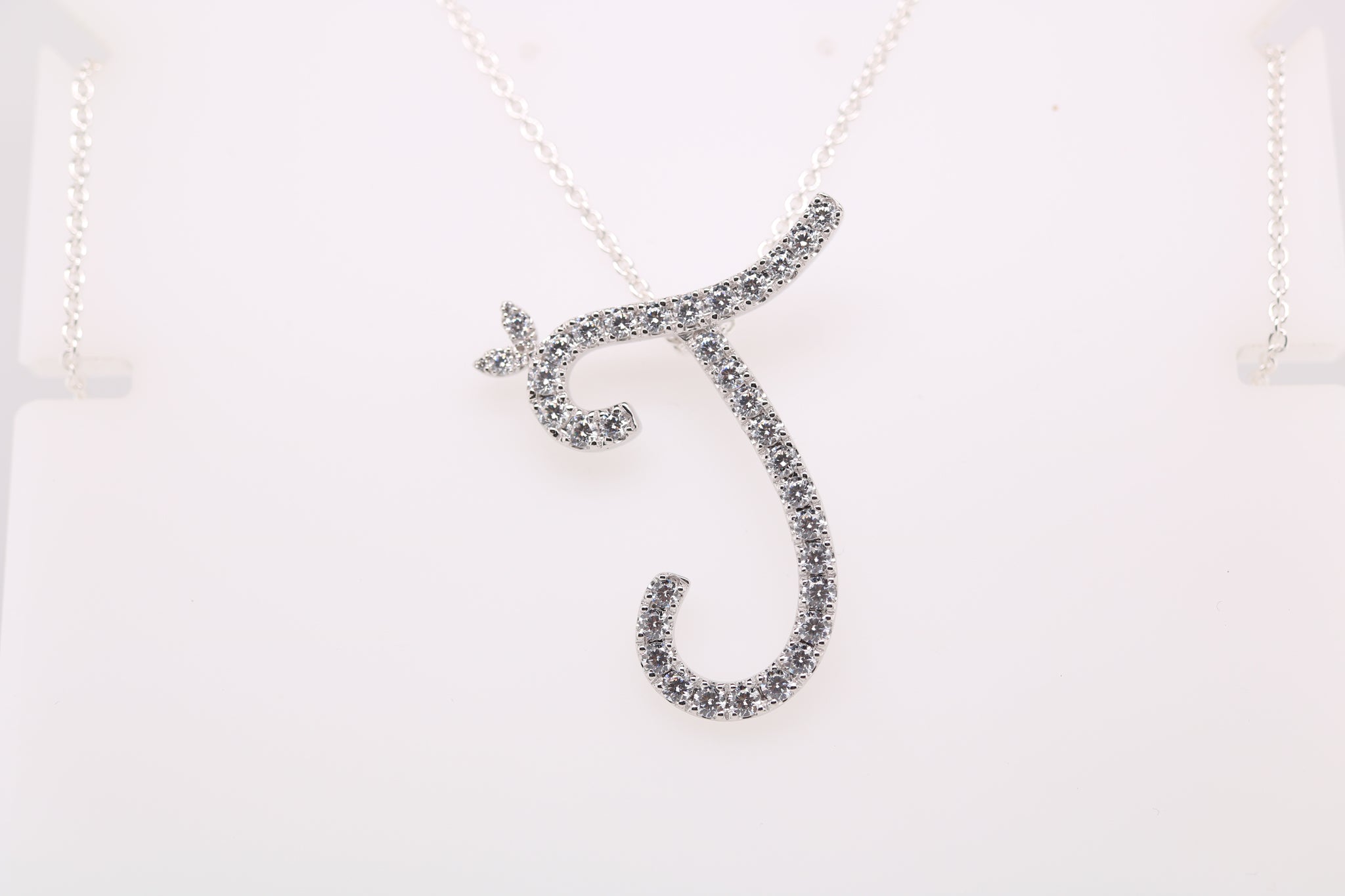 Sterling Silver & Full CZ Initial Large - MJI007 - Hallmark Jewellers Formby & The Jewellers Bench Widnes