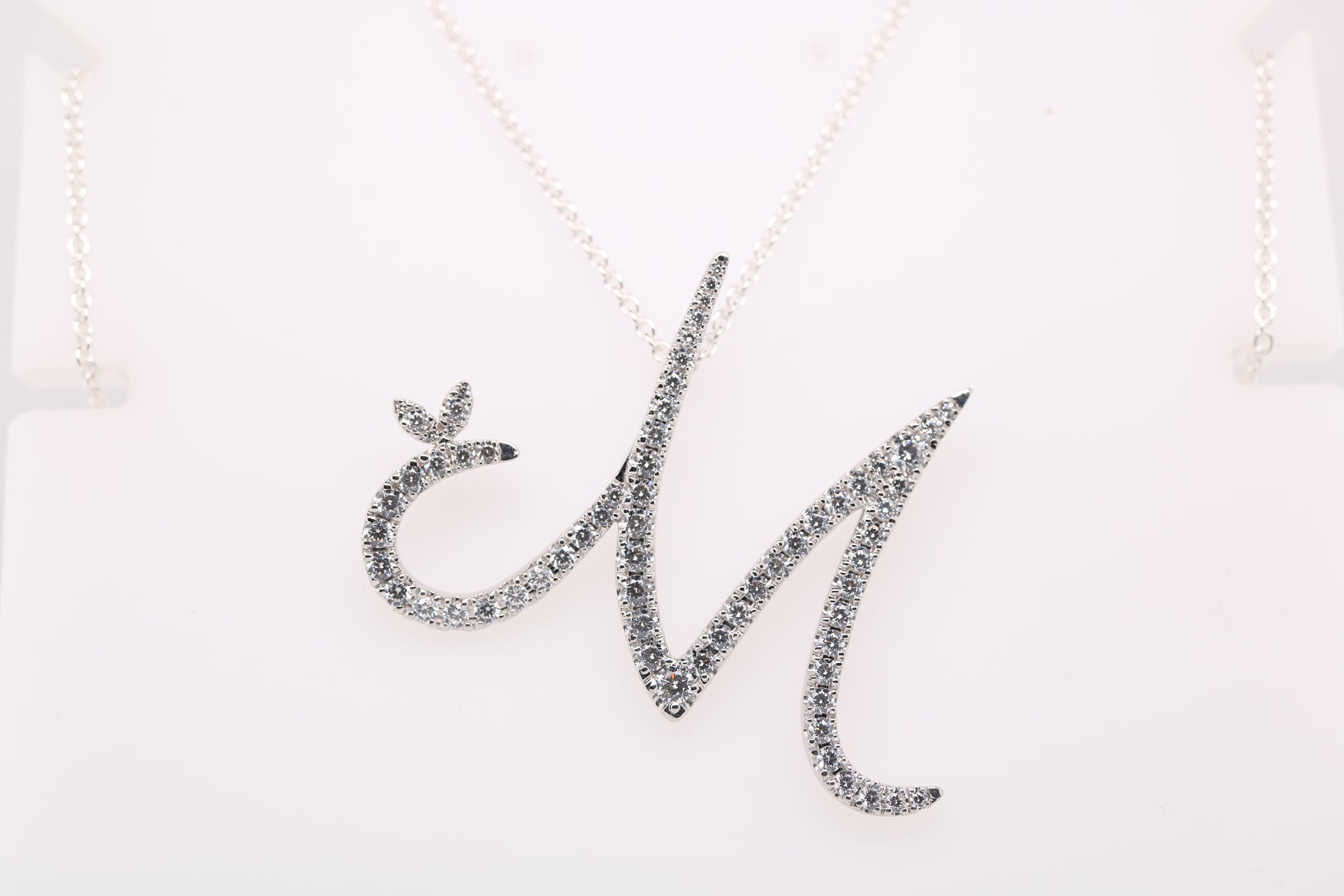 Sterling Silver & Full CZ Initial Large - MJI007 - Hallmark Jewellers Formby & The Jewellers Bench Widnes