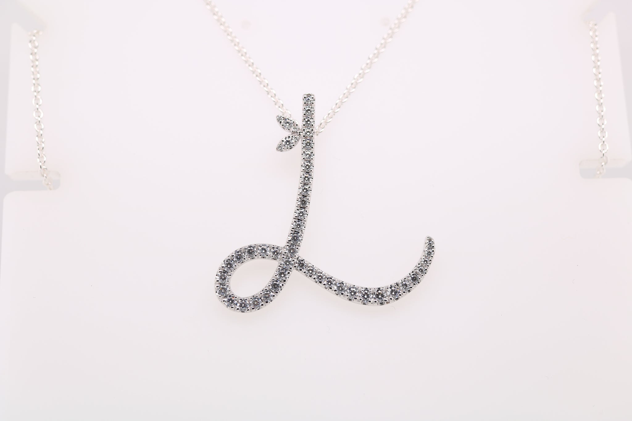 Sterling Silver & Full CZ Initial Large - MJI007 - Hallmark Jewellers Formby & The Jewellers Bench Widnes