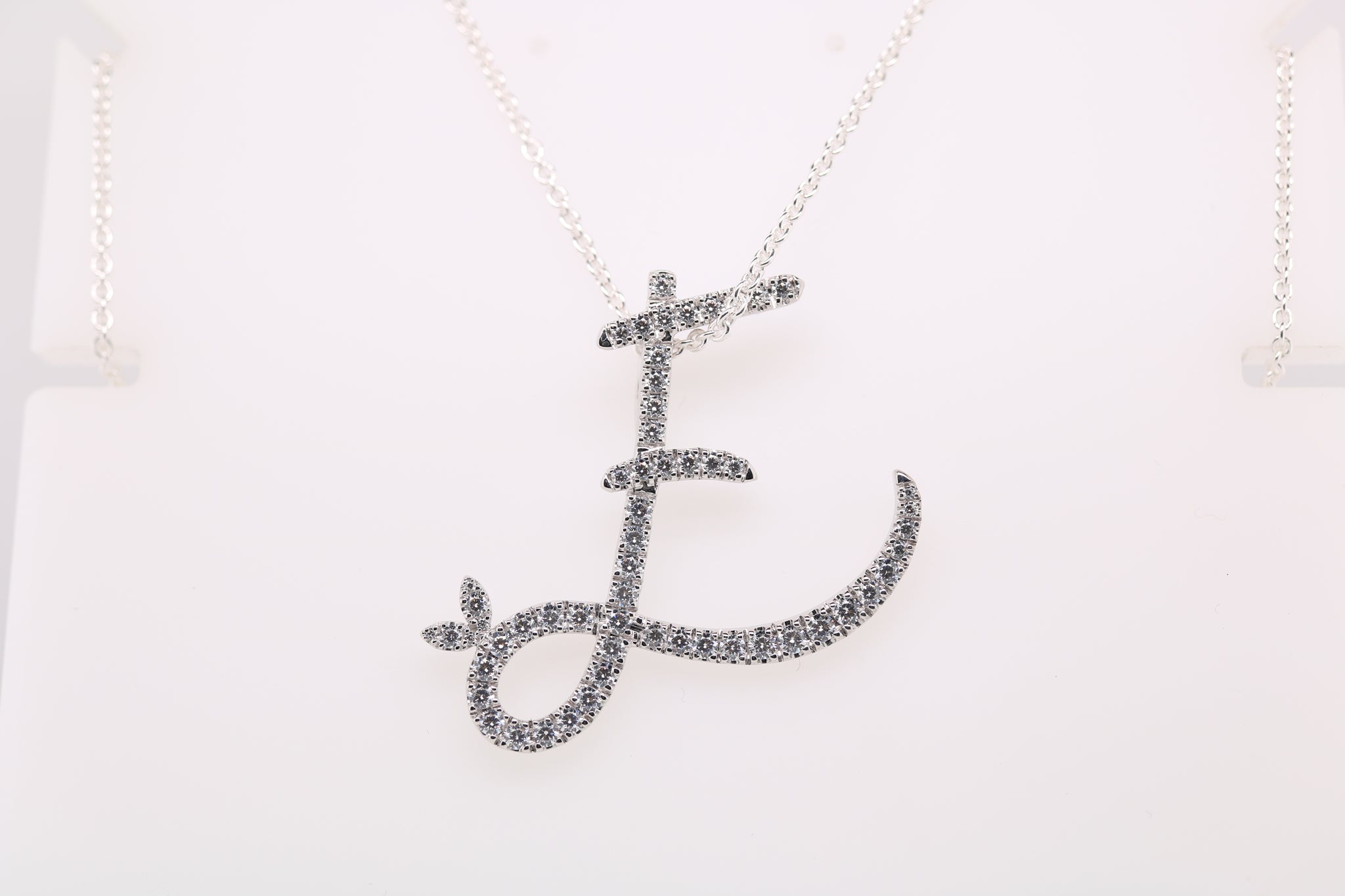 Sterling Silver & Full CZ Initial Large - MJI007 - Hallmark Jewellers Formby & The Jewellers Bench Widnes