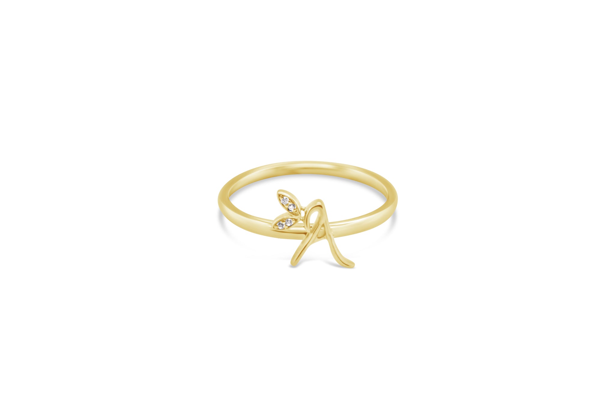 Sterling Silver Initial ring - MJI006 - Hallmark Jewellers Formby & The Jewellers Bench Widnes