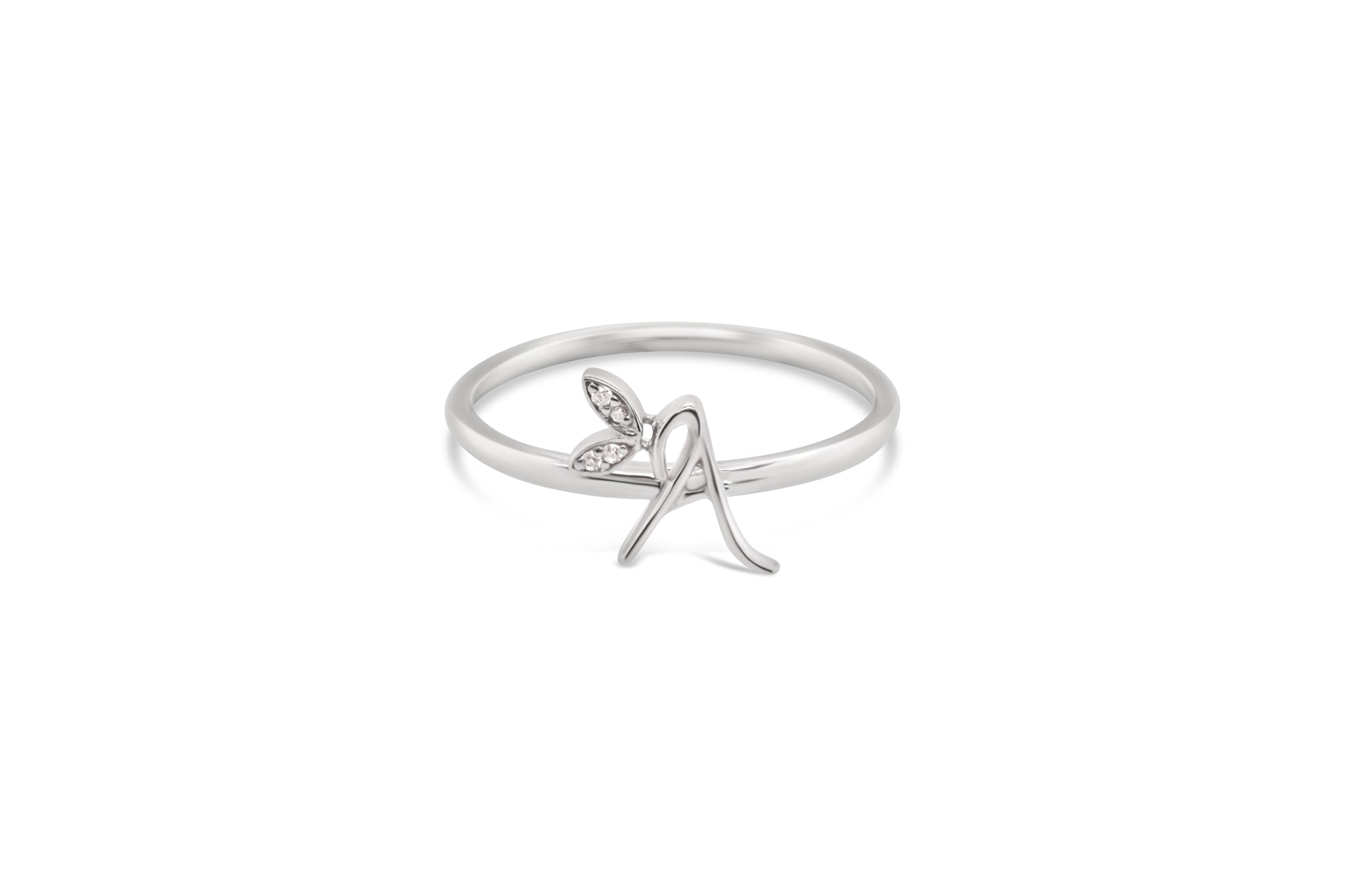 Sterling Silver Initial ring - MJI006 - Hallmark Jewellers Formby & The Jewellers Bench Widnes