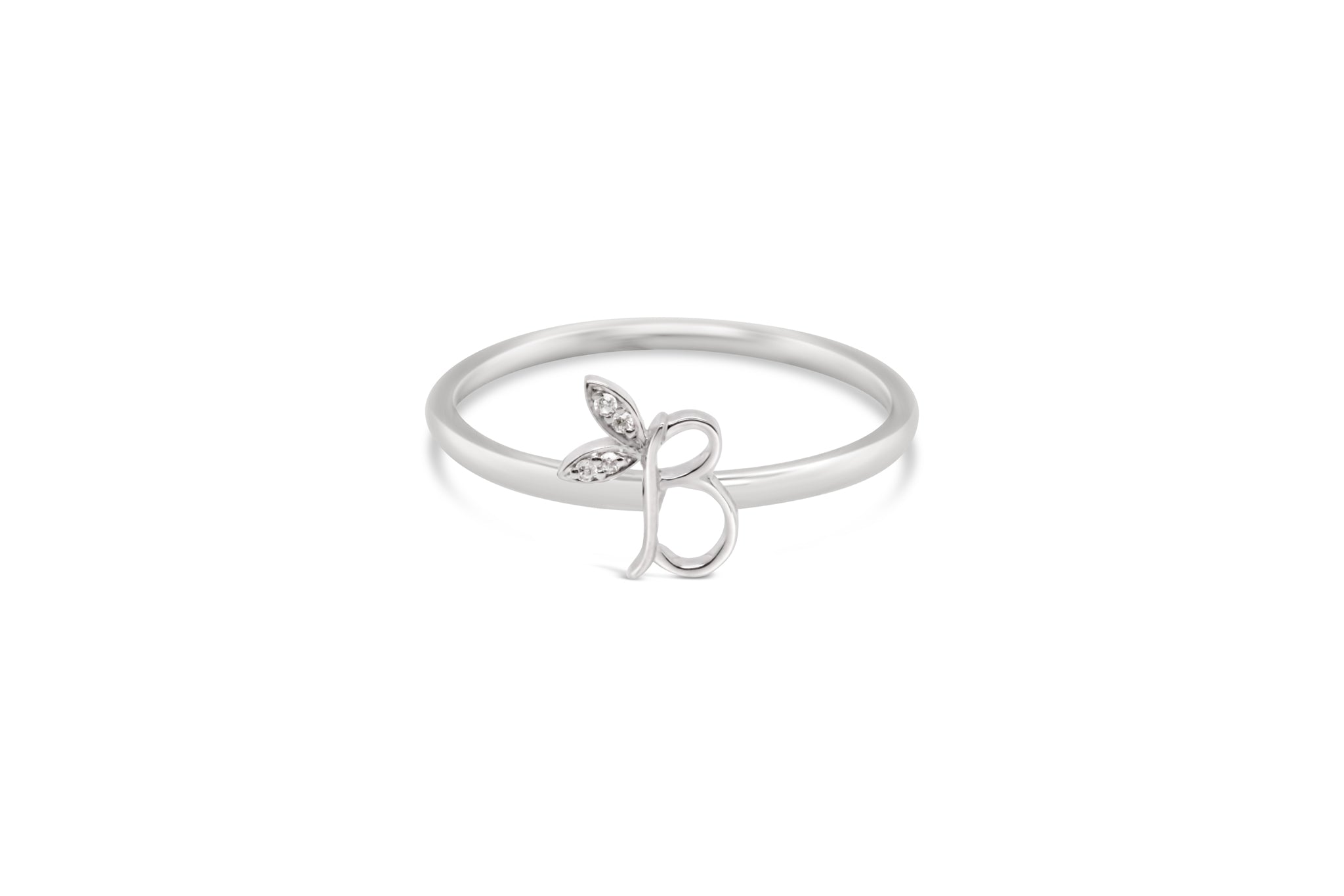 Sterling Silver Initial ring - MJI006 - Hallmark Jewellers Formby & The Jewellers Bench Widnes
