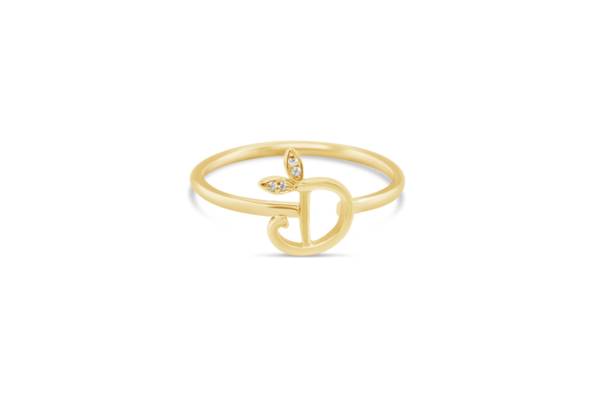 Sterling Silver Initial ring - MJI006 - Hallmark Jewellers Formby & The Jewellers Bench Widnes