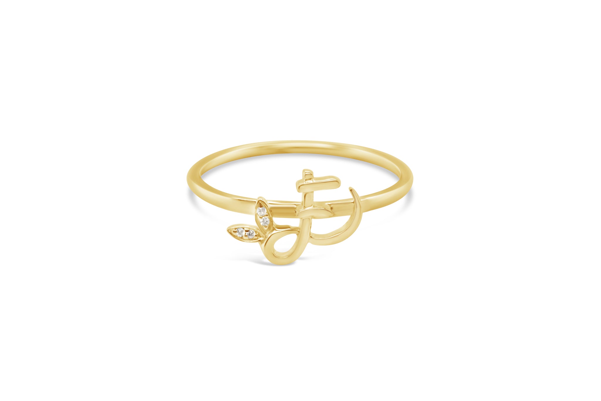 Sterling Silver Initial ring - MJI006 - Hallmark Jewellers Formby & The Jewellers Bench Widnes