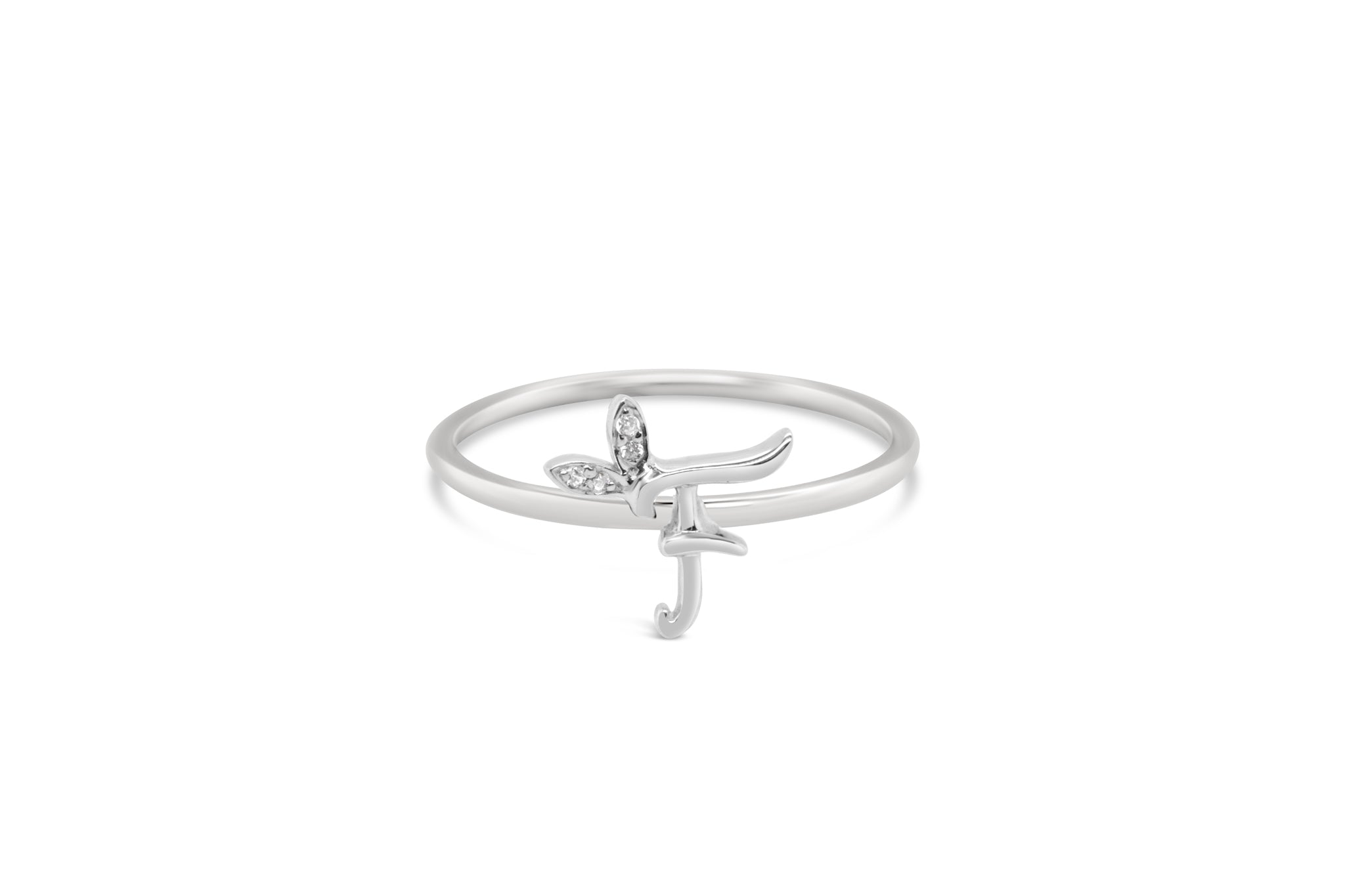 Sterling Silver Initial ring - MJI006 - Hallmark Jewellers Formby & The Jewellers Bench Widnes