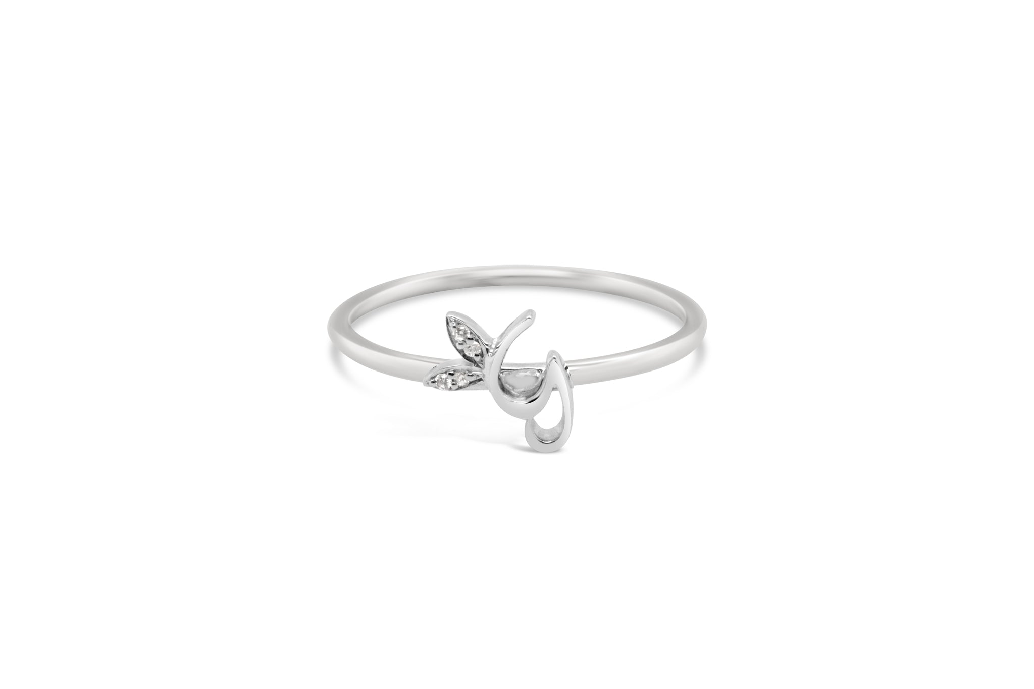 Sterling Silver Initial ring - MJI006 - Hallmark Jewellers Formby & The Jewellers Bench Widnes