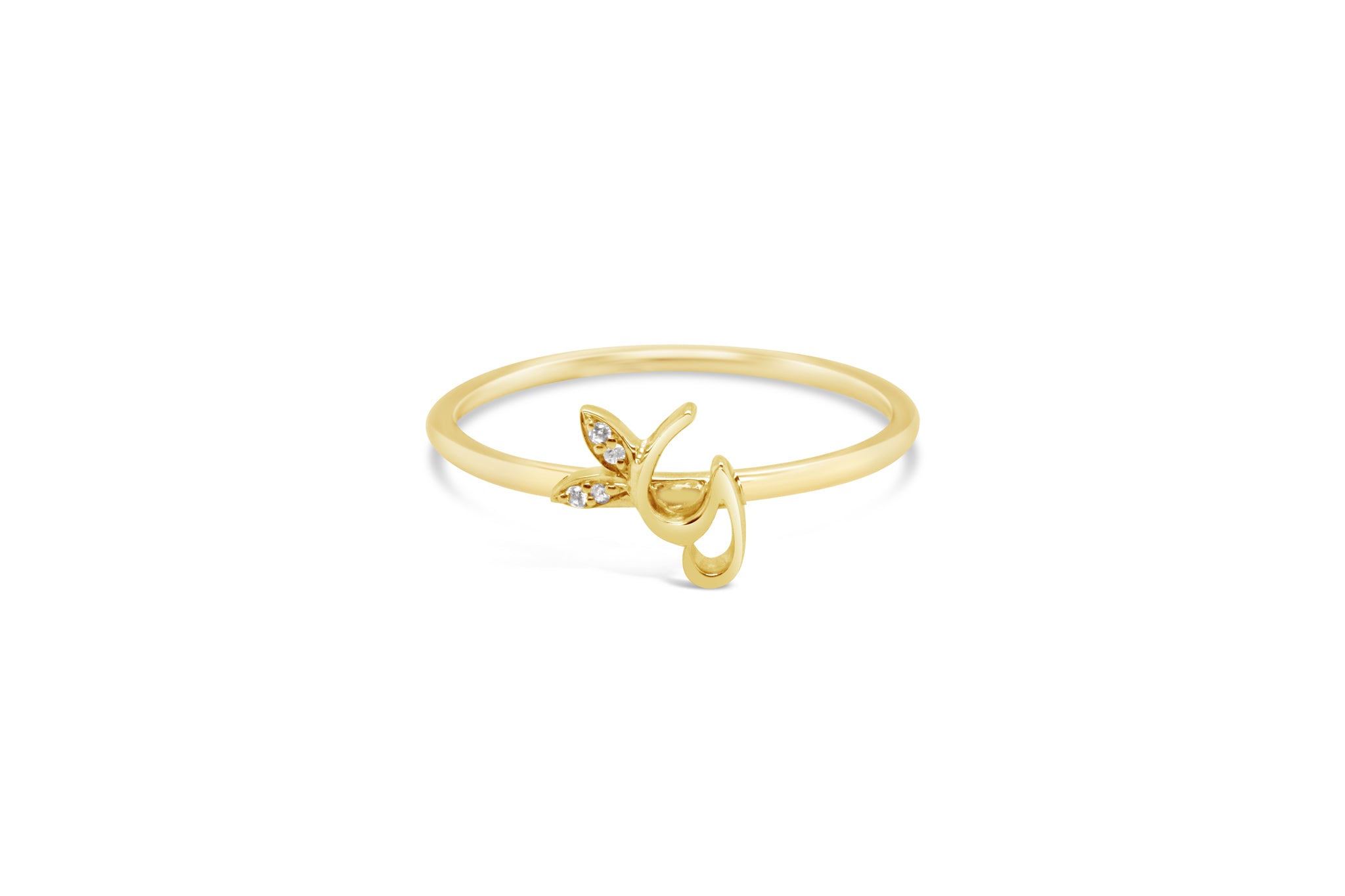 Sterling Silver Initial ring - MJI006 - Hallmark Jewellers Formby & The Jewellers Bench Widnes