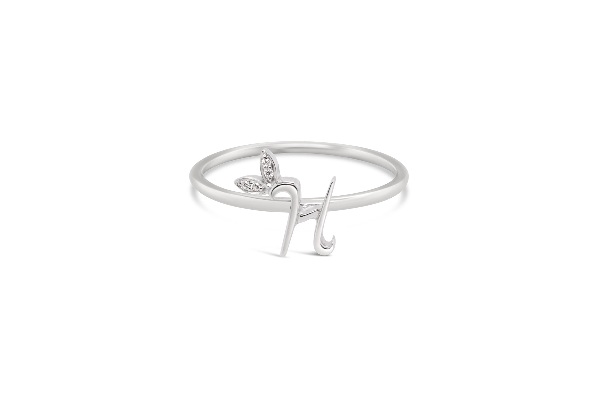 Sterling Silver Initial ring - MJI006 - Hallmark Jewellers Formby & The Jewellers Bench Widnes