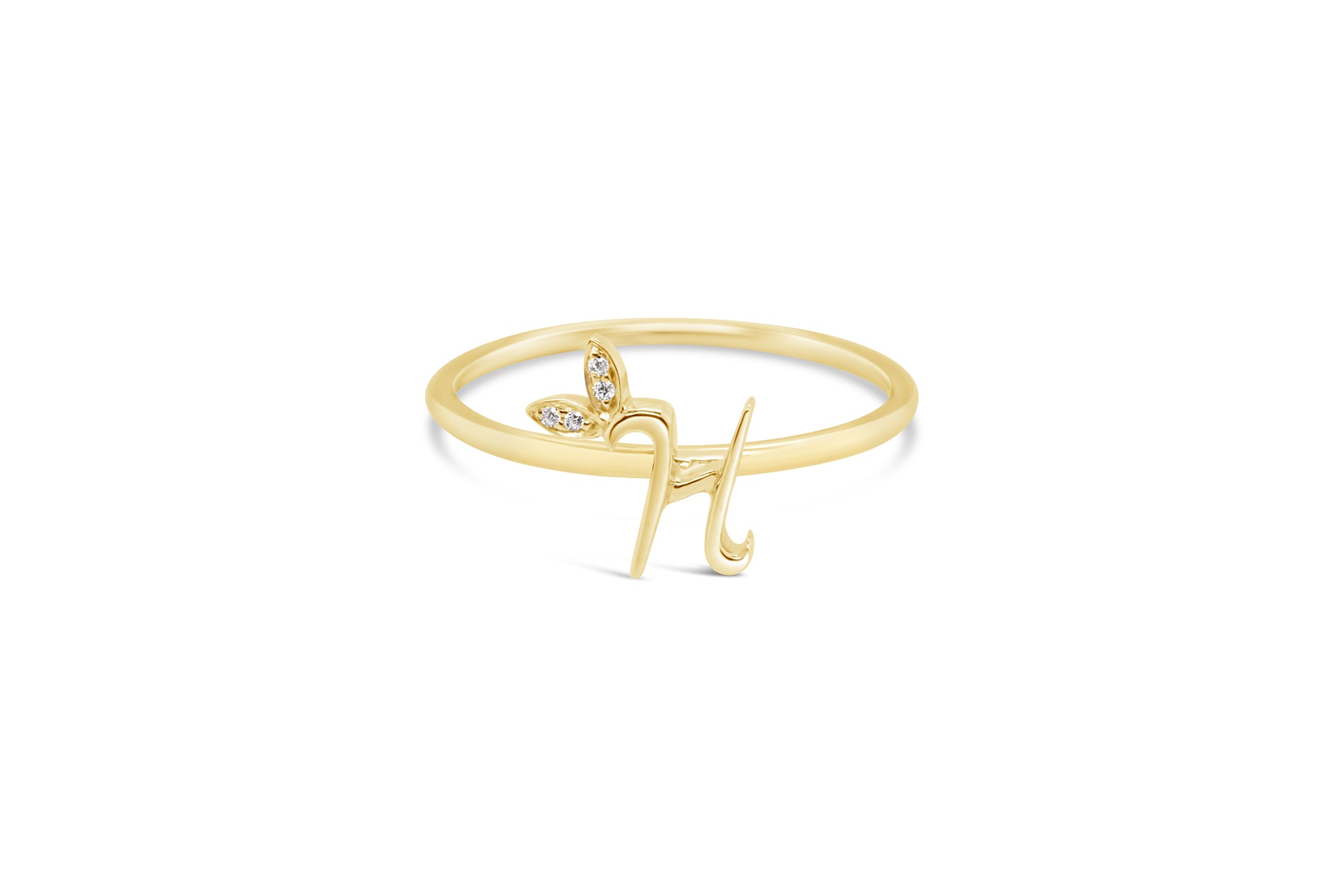 Sterling Silver Initial ring - MJI006 - Hallmark Jewellers Formby & The Jewellers Bench Widnes