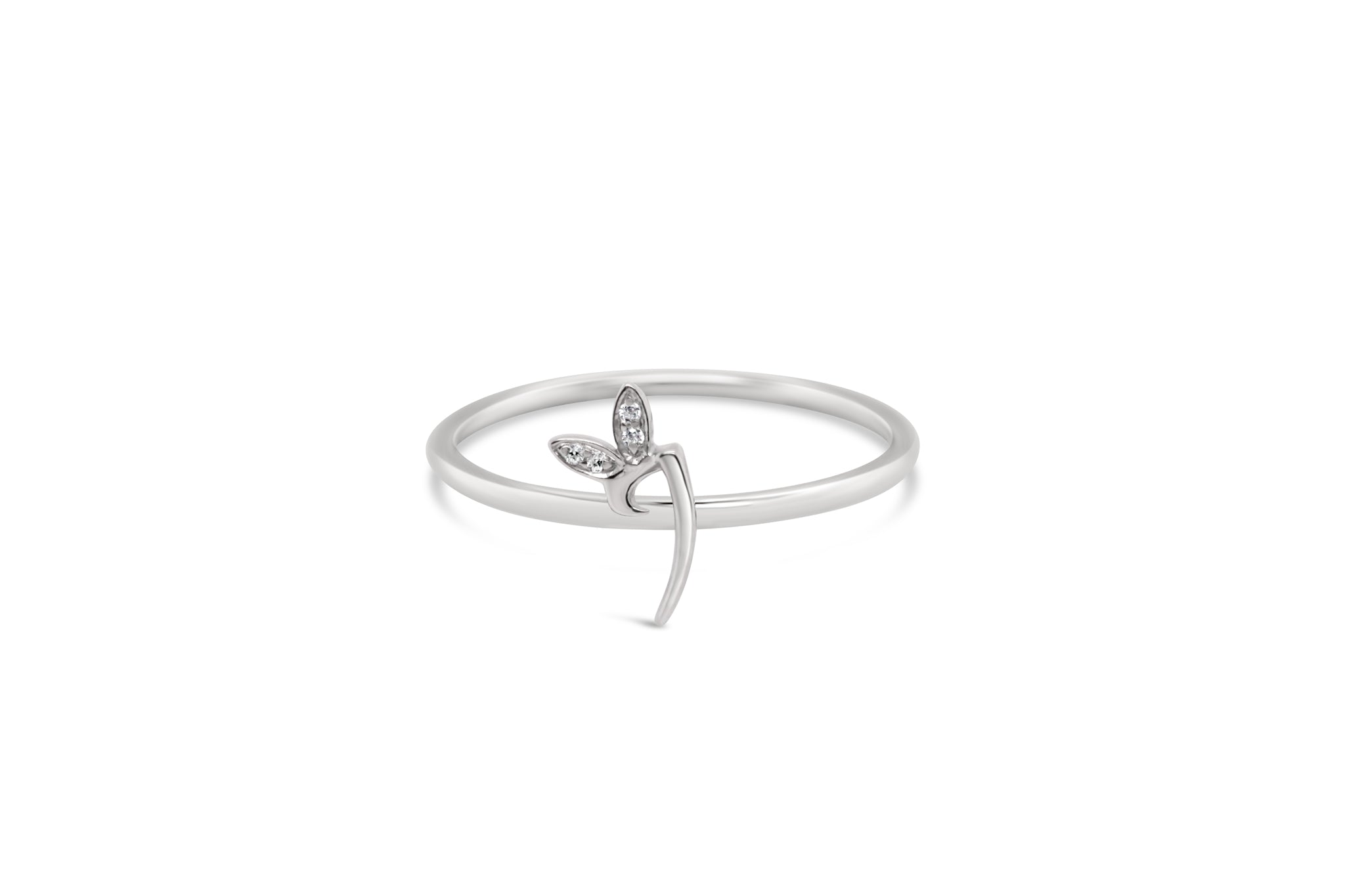 Sterling Silver Initial ring - MJI006 - Hallmark Jewellers Formby & The Jewellers Bench Widnes