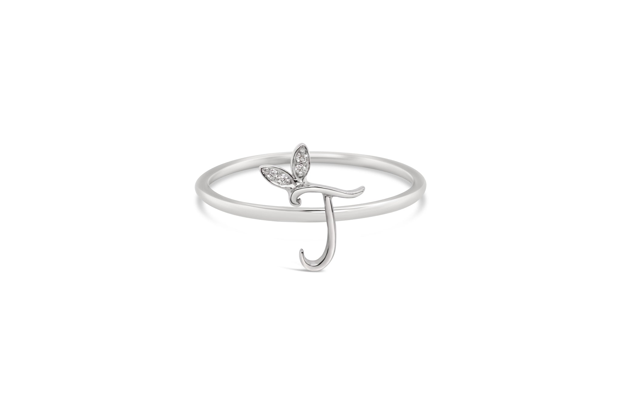Sterling Silver Initial ring - MJI006 - Hallmark Jewellers Formby & The Jewellers Bench Widnes