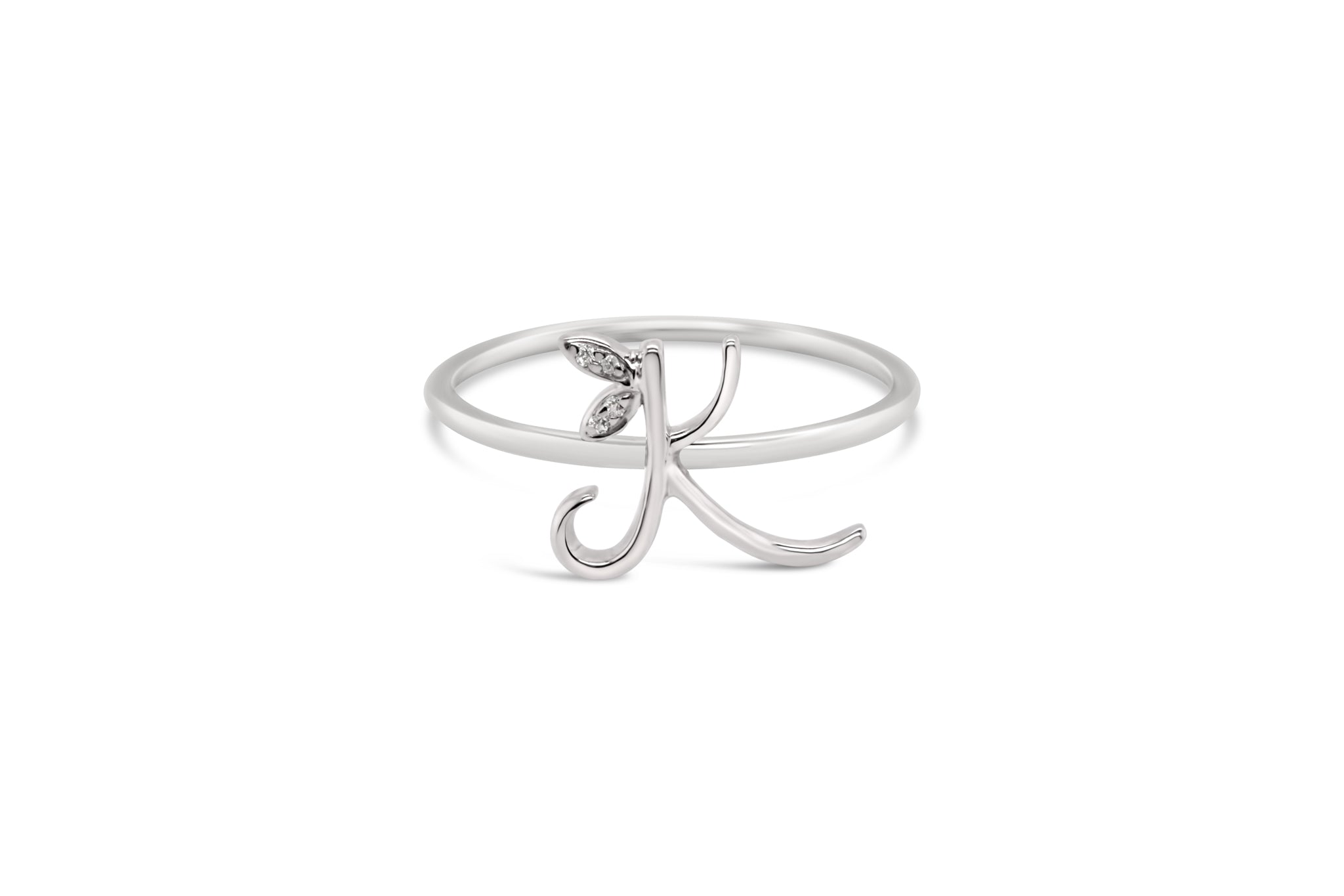 Sterling Silver Initial ring - MJI006 - Hallmark Jewellers Formby & The Jewellers Bench Widnes