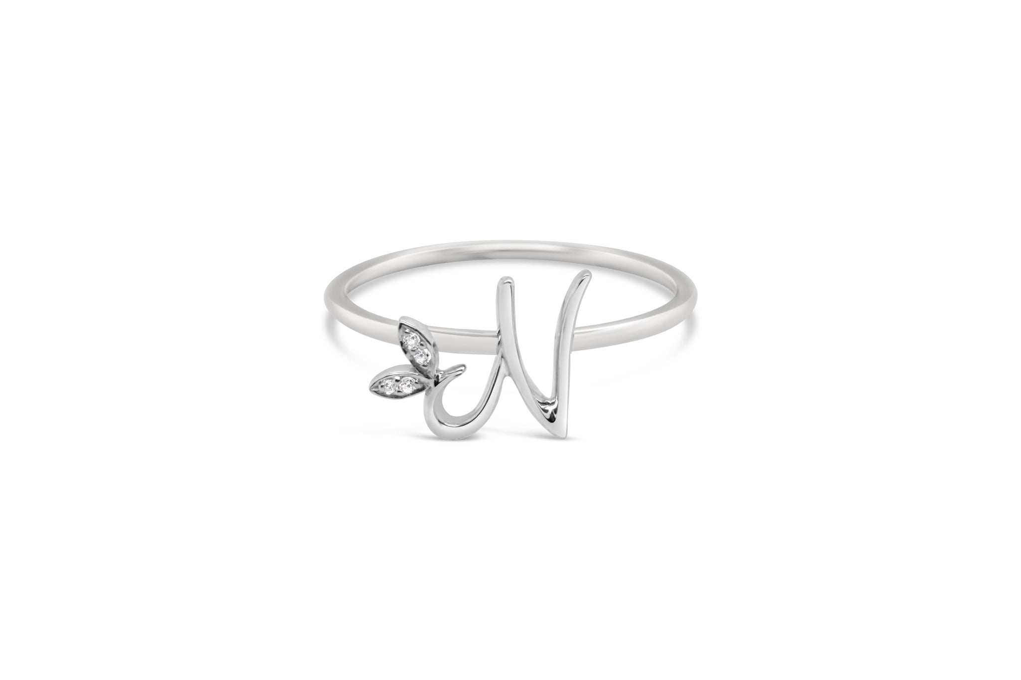 Sterling Silver Initial ring - MJI006 - Hallmark Jewellers Formby & The Jewellers Bench Widnes