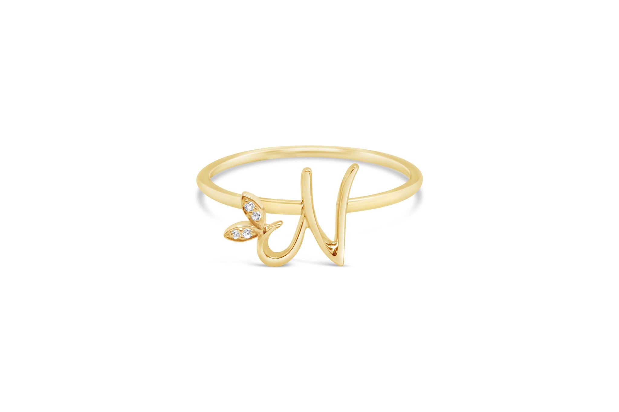 Sterling Silver Initial ring - MJI006 - Hallmark Jewellers Formby & The Jewellers Bench Widnes