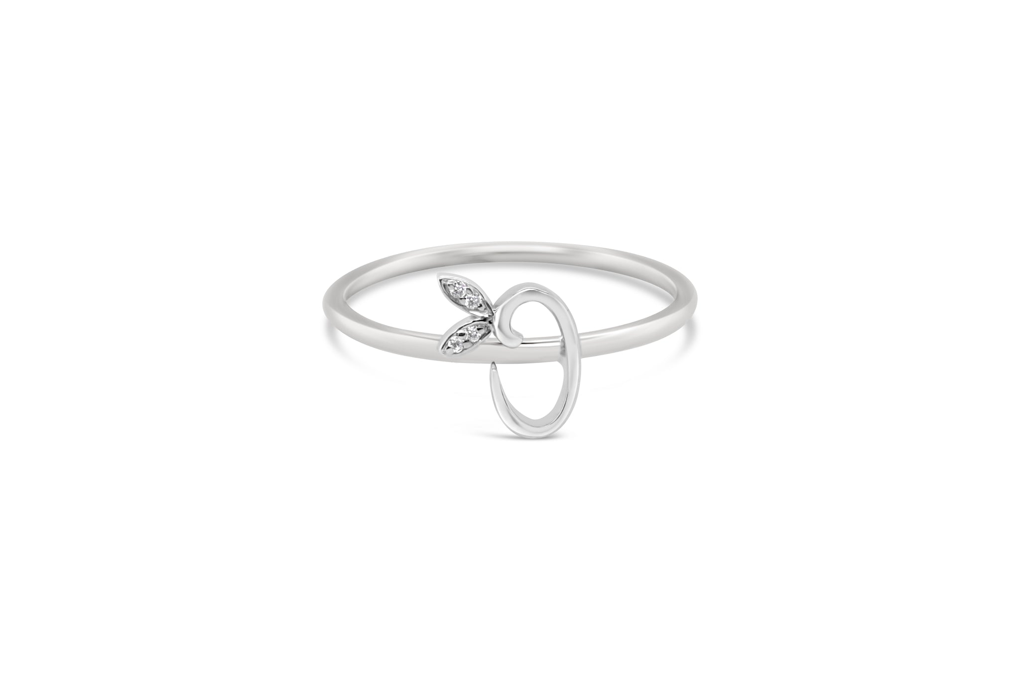 Sterling Silver Initial ring - MJI006 - Hallmark Jewellers Formby & The Jewellers Bench Widnes