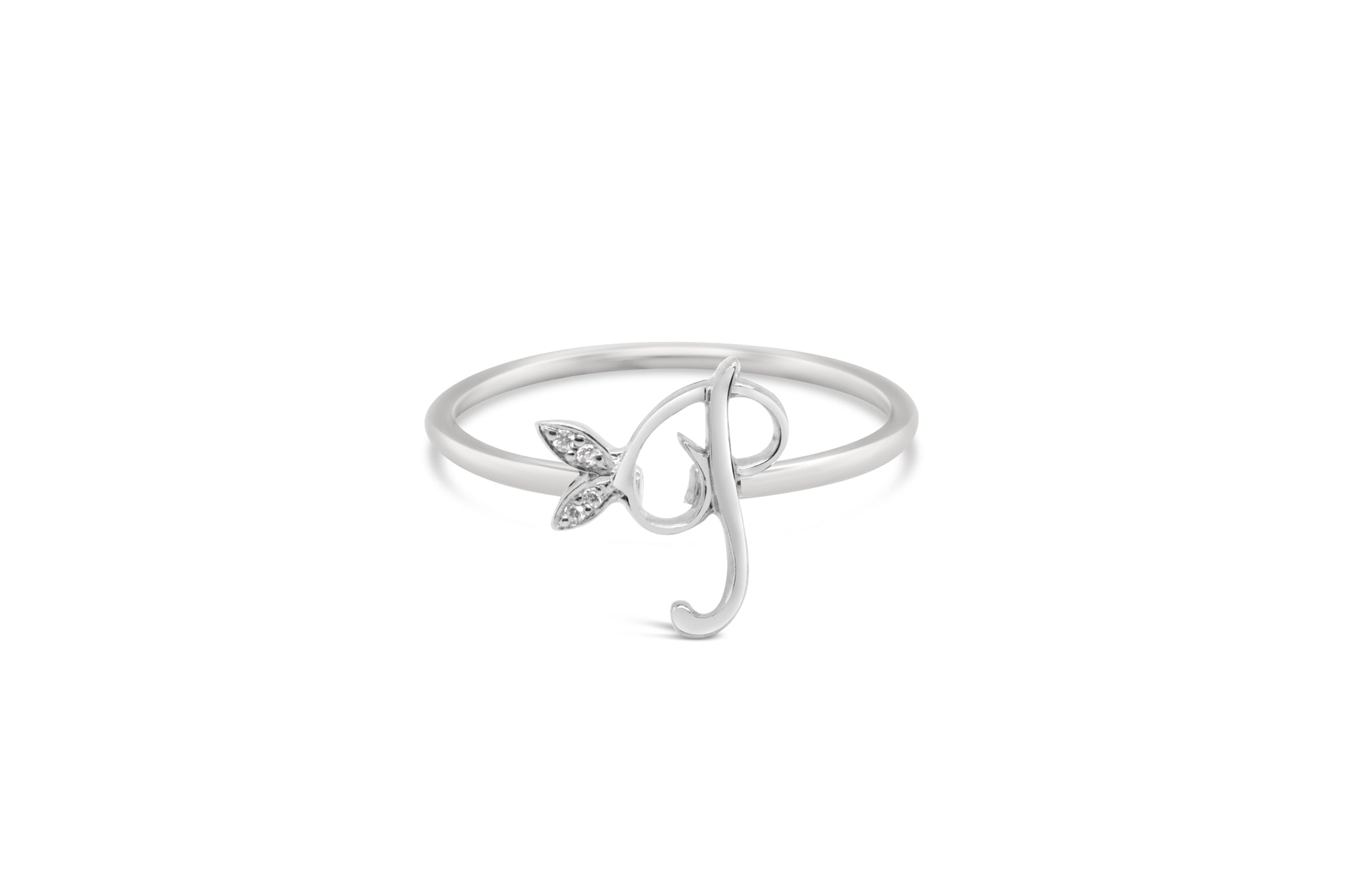 Sterling Silver Initial ring - MJI006 - Hallmark Jewellers Formby & The Jewellers Bench Widnes