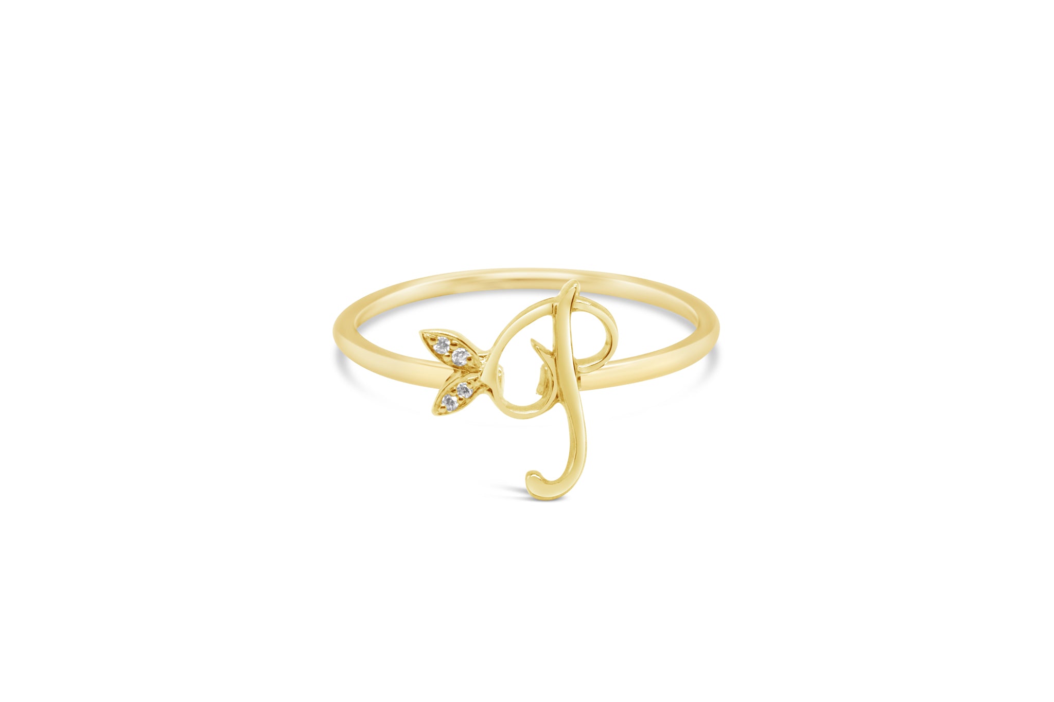 Sterling Silver Initial ring - MJI006 - Hallmark Jewellers Formby & The Jewellers Bench Widnes