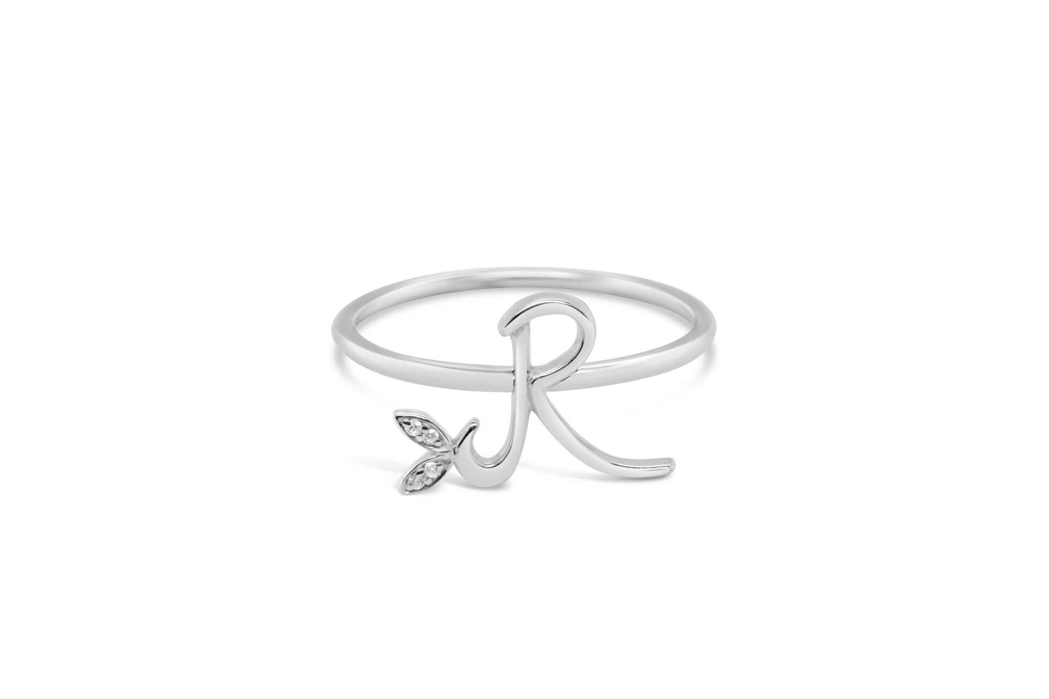 Sterling Silver Initial ring - MJI006 - Hallmark Jewellers Formby & The Jewellers Bench Widnes
