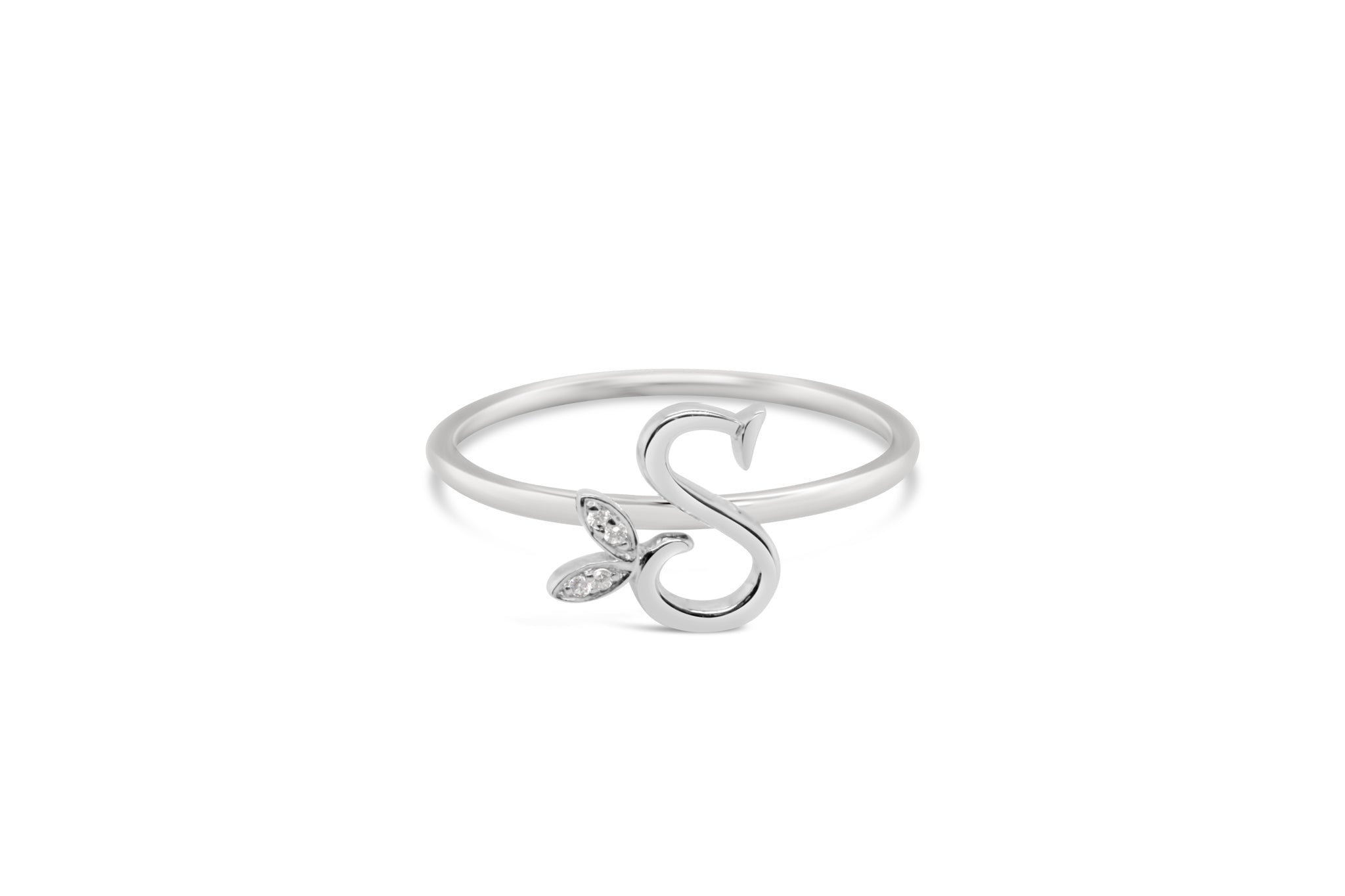 Sterling Silver Initial ring - MJI006 - Hallmark Jewellers Formby & The Jewellers Bench Widnes