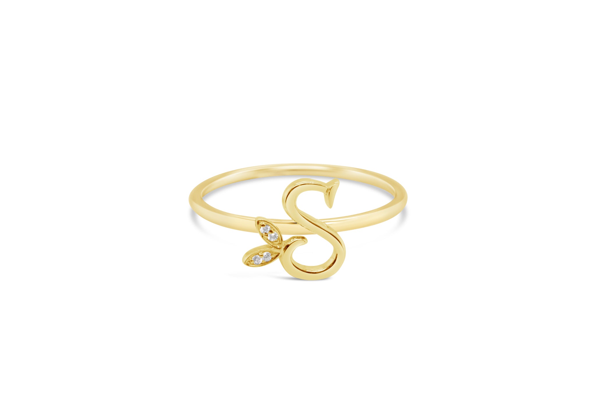 Sterling Silver Initial ring - MJI006 - Hallmark Jewellers Formby & The Jewellers Bench Widnes