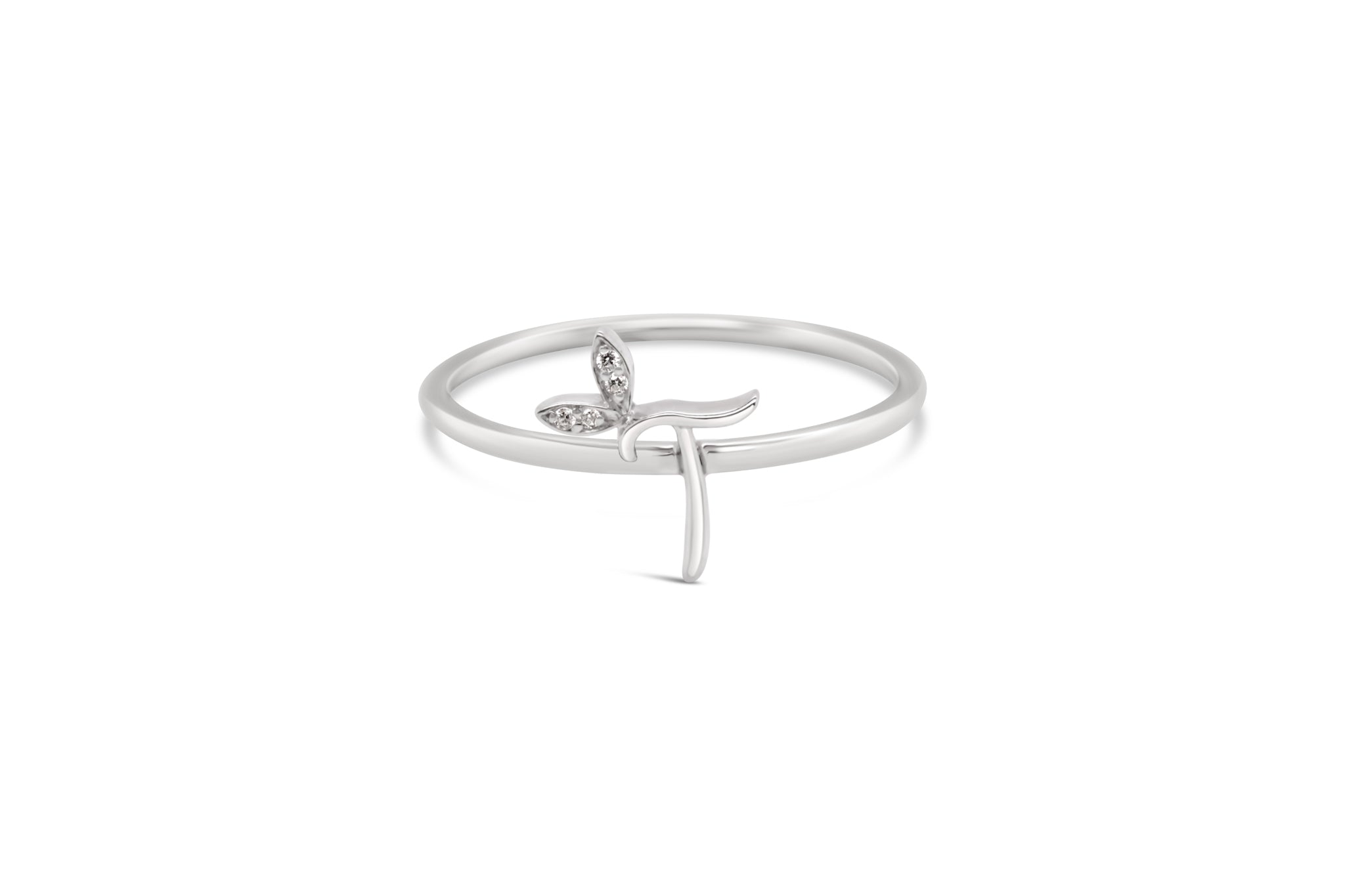 Sterling Silver Initial ring - MJI006 - Hallmark Jewellers Formby & The Jewellers Bench Widnes