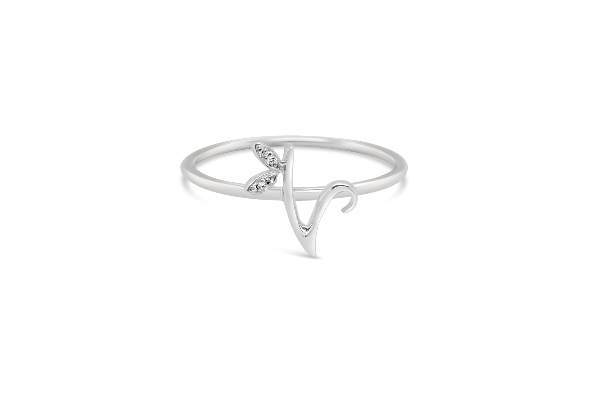 Sterling Silver Initial ring - MJI006 - Hallmark Jewellers Formby & The Jewellers Bench Widnes