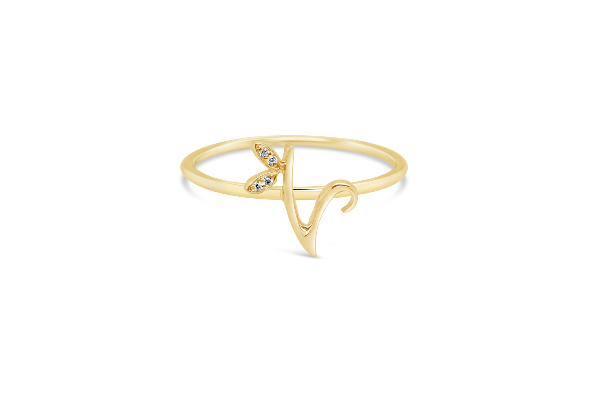 Sterling Silver Initial ring - MJI006 - Hallmark Jewellers Formby & The Jewellers Bench Widnes