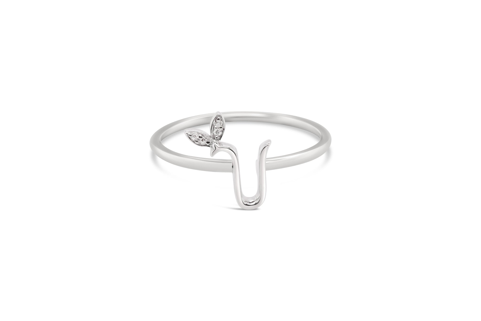 Sterling Silver Initial ring - MJI006 - Hallmark Jewellers Formby & The Jewellers Bench Widnes