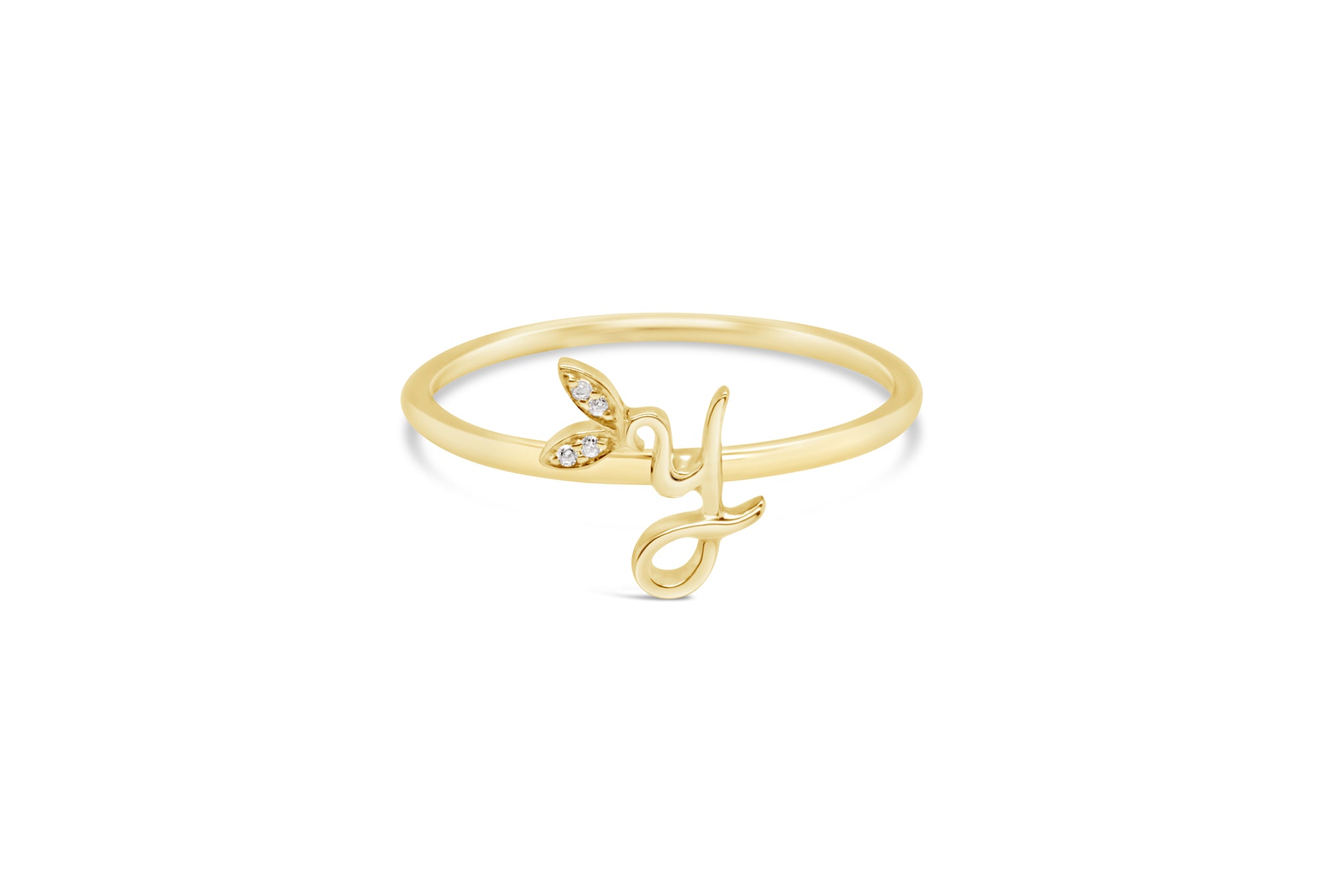 Sterling Silver Initial ring - MJI006 - Hallmark Jewellers Formby & The Jewellers Bench Widnes