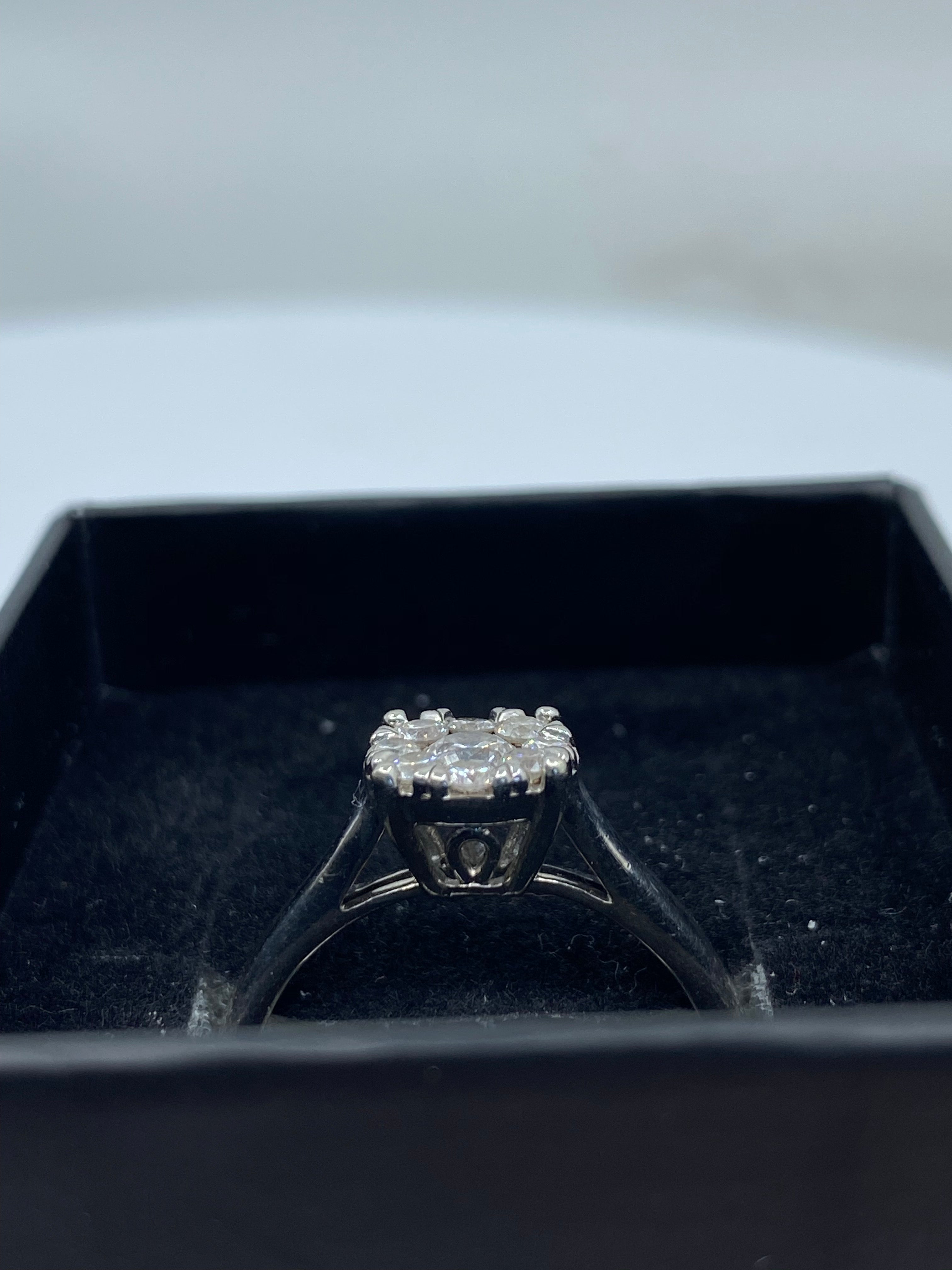 9ct White Gold & Diamond - HJ011 - Hallmark Jewellers Formby & The Jewellers Bench Widnes