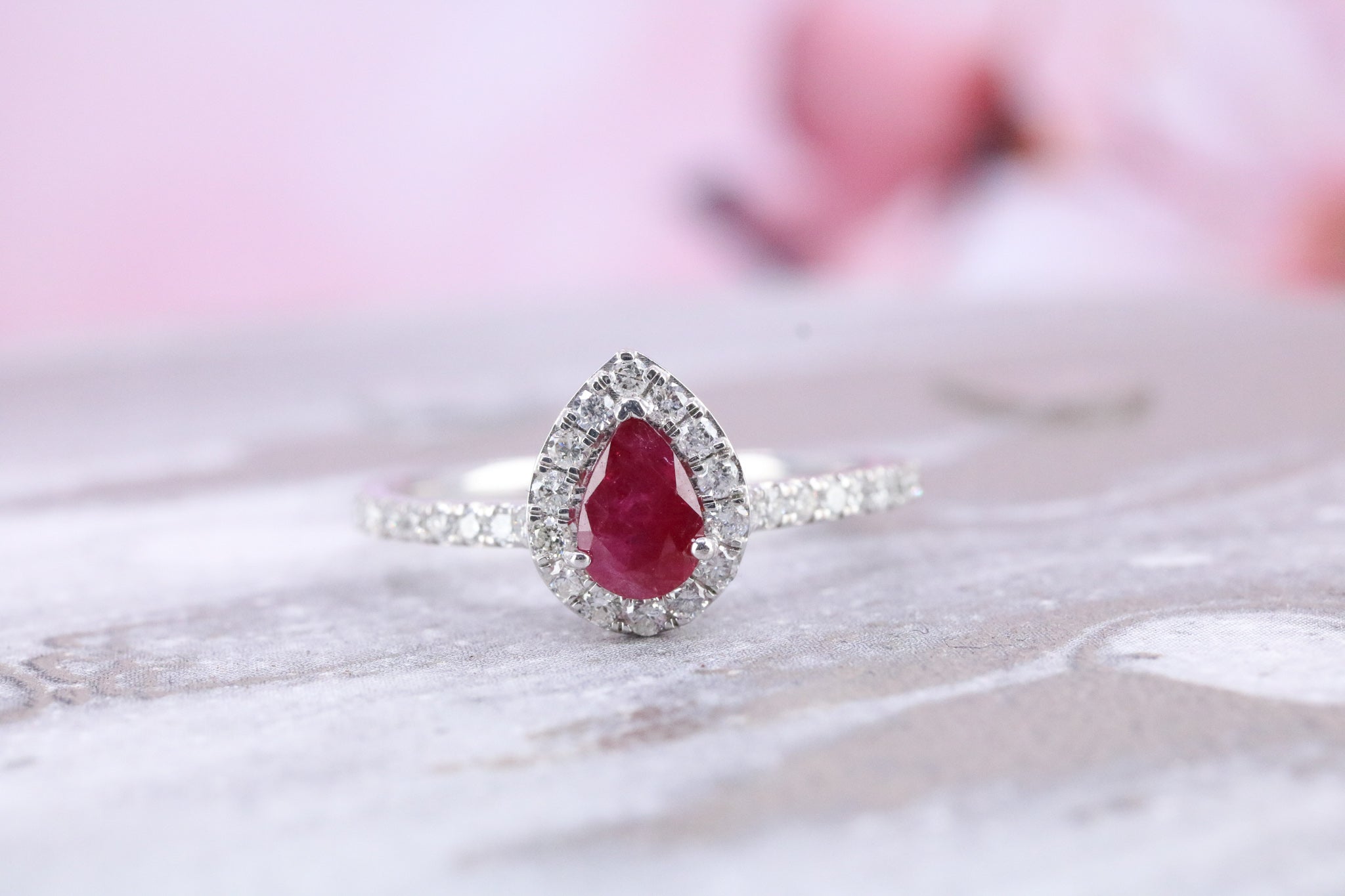 Platinum Ruby & Diamond - DR4007 - Hallmark Jewellers Formby & The Jewellers Bench Widnes