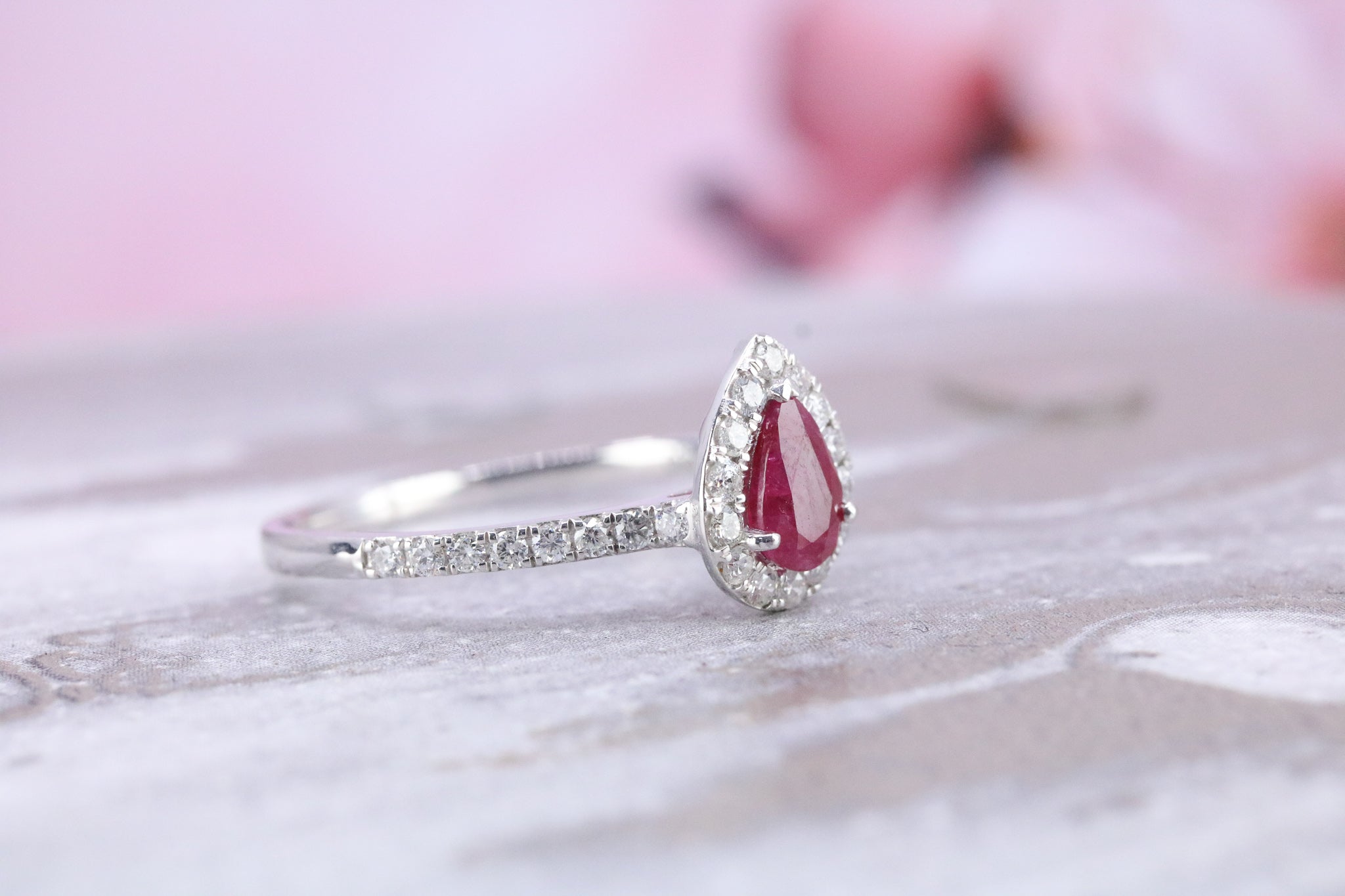 Platinum Ruby & Diamond - DR4007 - Hallmark Jewellers Formby & The Jewellers Bench Widnes