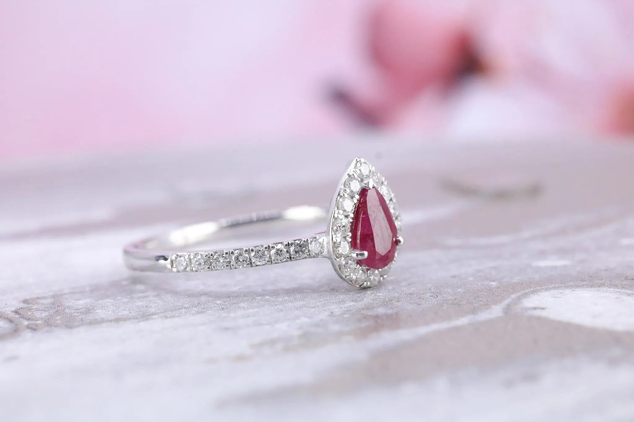 Platinum Ruby & Diamond - DR4007 - Hallmark Jewellers Formby & The Jewellers Bench Widnes