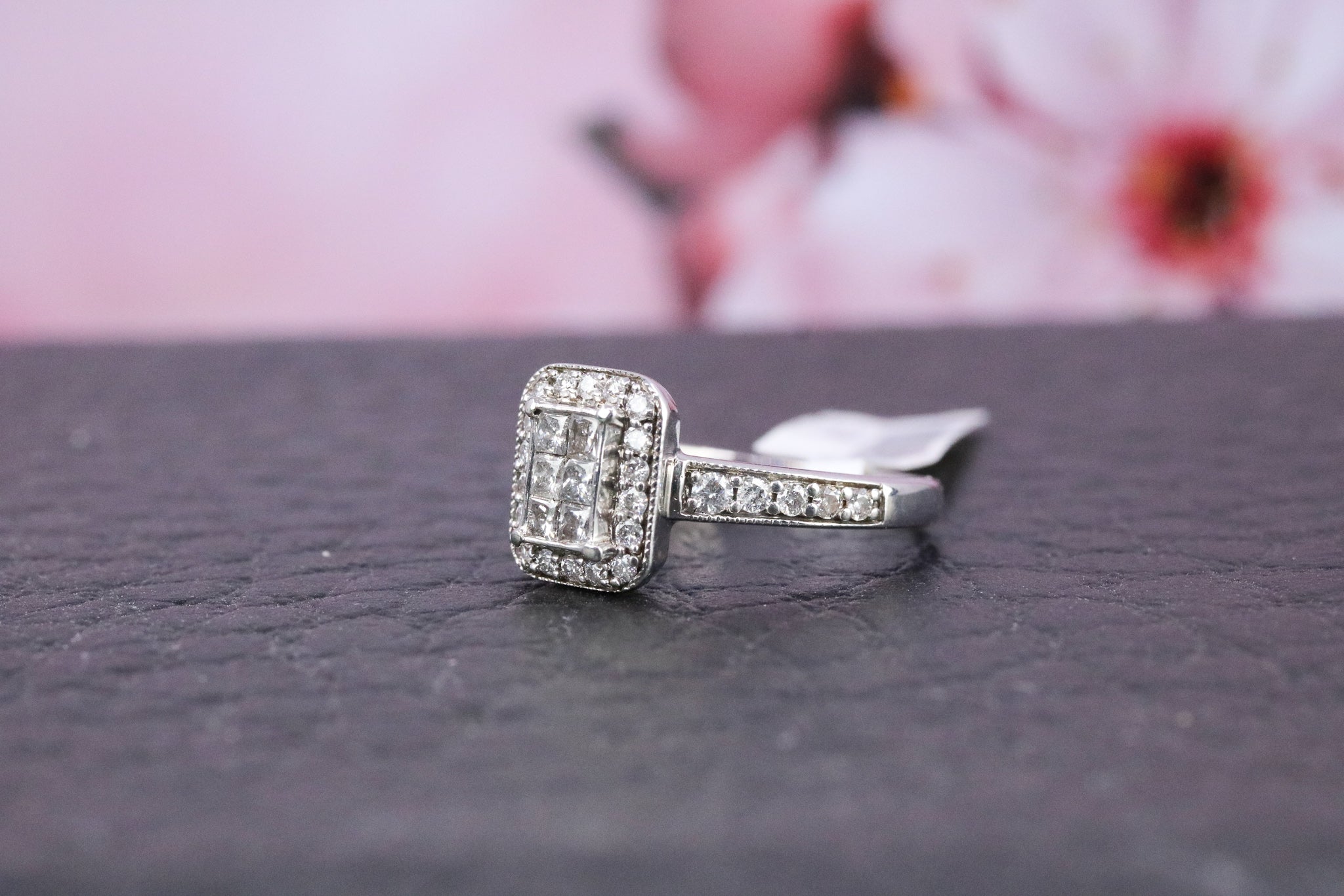 9ct White Gold Diamond Ring - HJ2359 - Hallmark Jewellers Formby & The Jewellers Bench Widnes