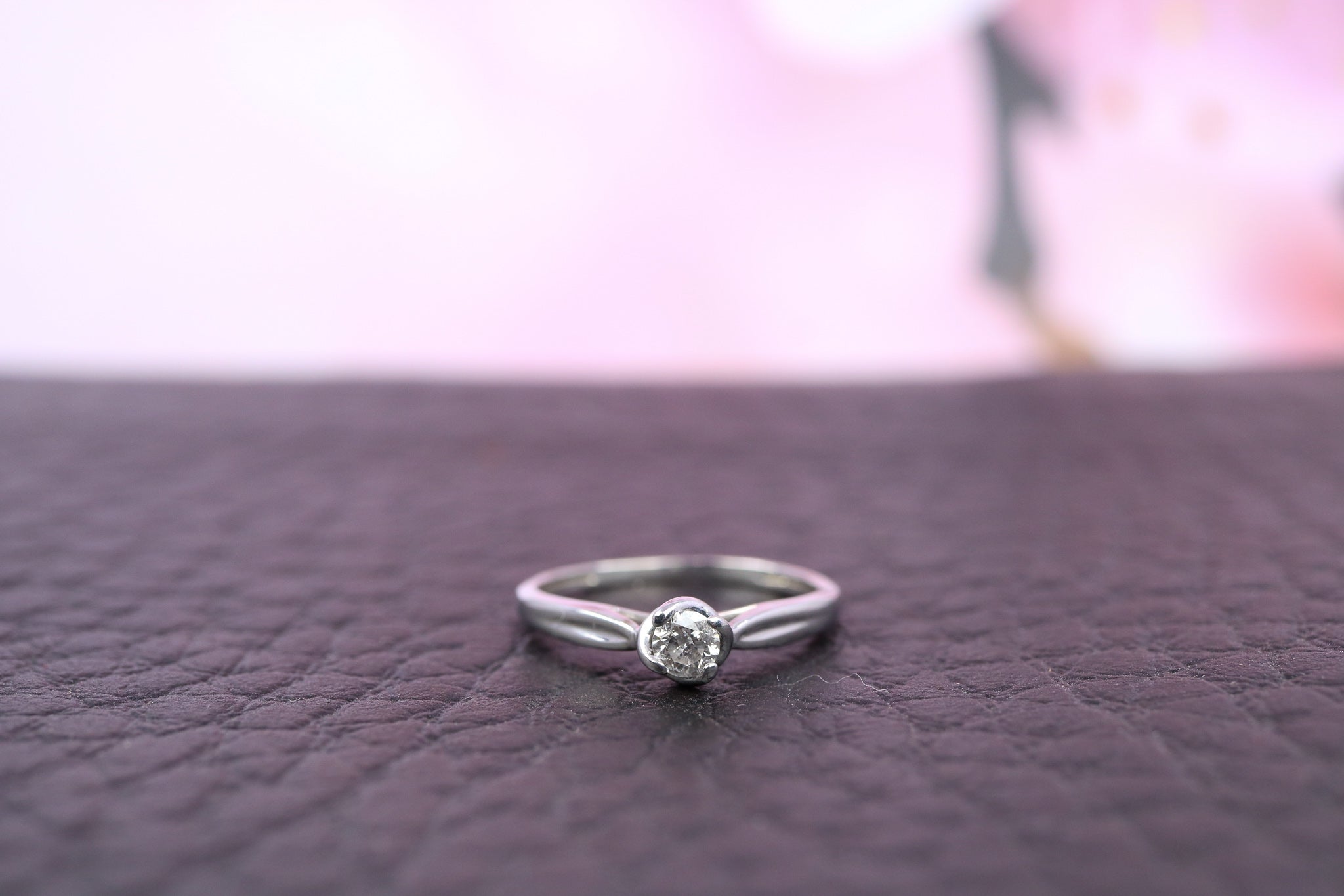 9ct White Gold & Diamond Ring - HJ2470 - Hallmark Jewellers Formby & The Jewellers Bench Widnes