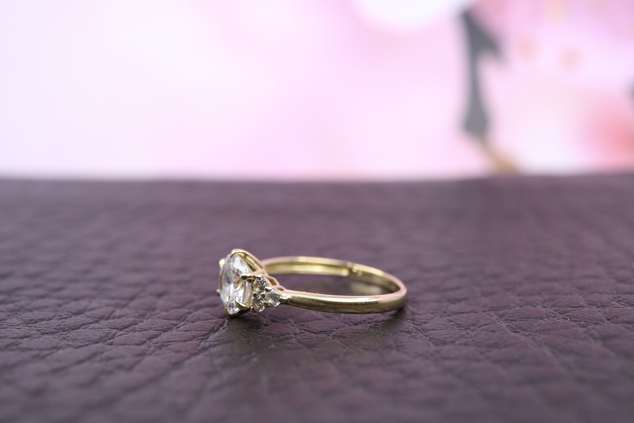 14ct Yellow Gold Cubic Zirconia Ring - HJ2478 - Hallmark Jewellers Formby & The Jewellers Bench Widnes