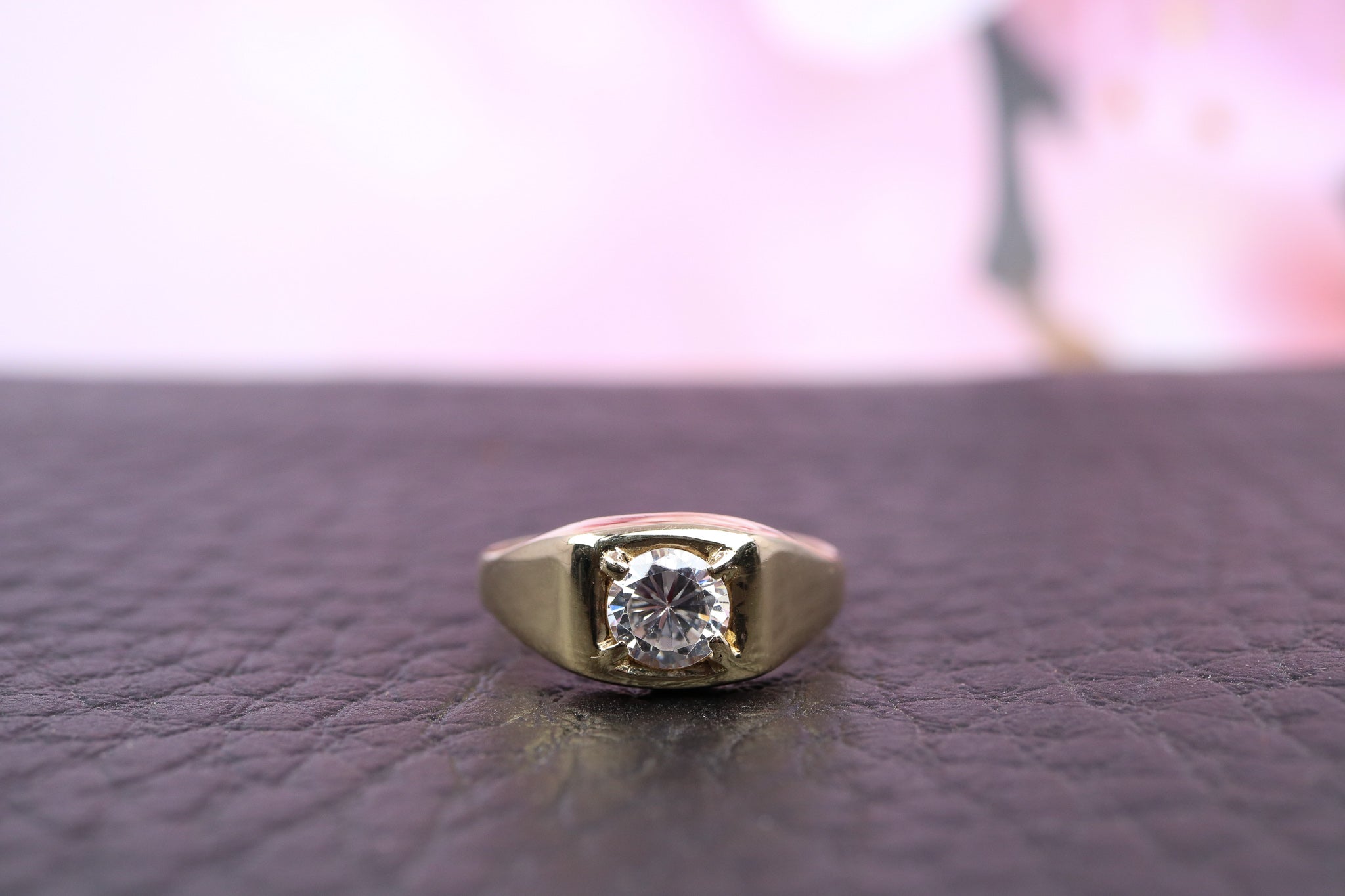 9ct Yellow Gold & Cubic Zirconia Ring - HJ2481 - Hallmark Jewellers Formby & The Jewellers Bench Widnes