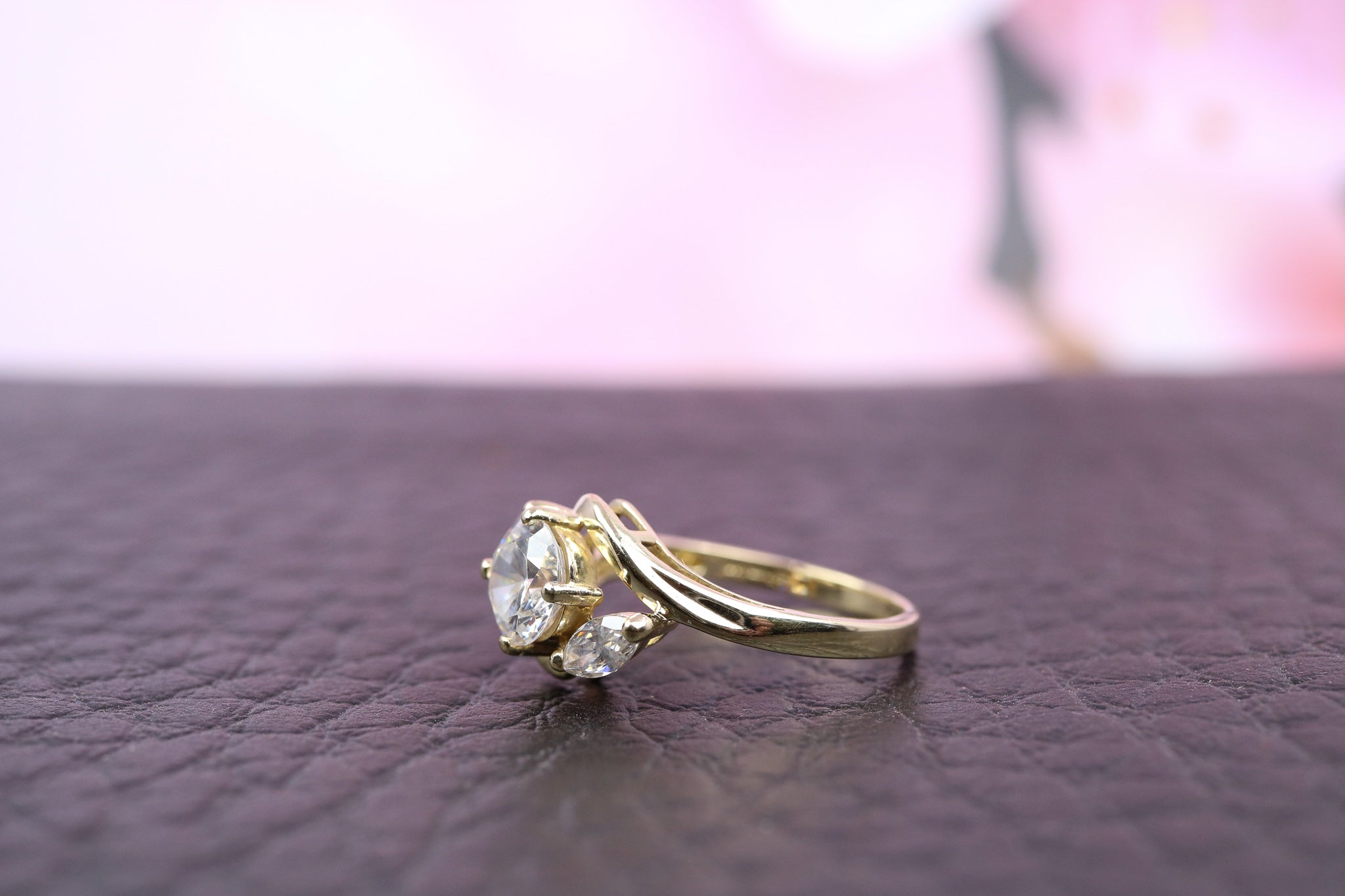 14ct Yellow gold & Cubic Zirconia Ring - HJ2488 - Hallmark Jewellers Formby & The Jewellers Bench Widnes