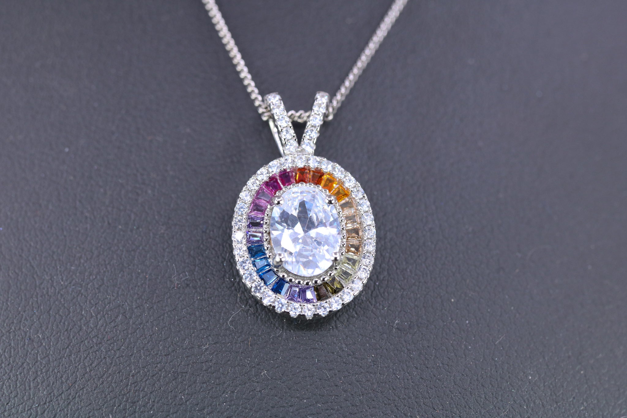 Sterling Silver & CZ Pendant - IN1121 - Hallmark Jewellers Formby & The Jewellers Bench Widnes