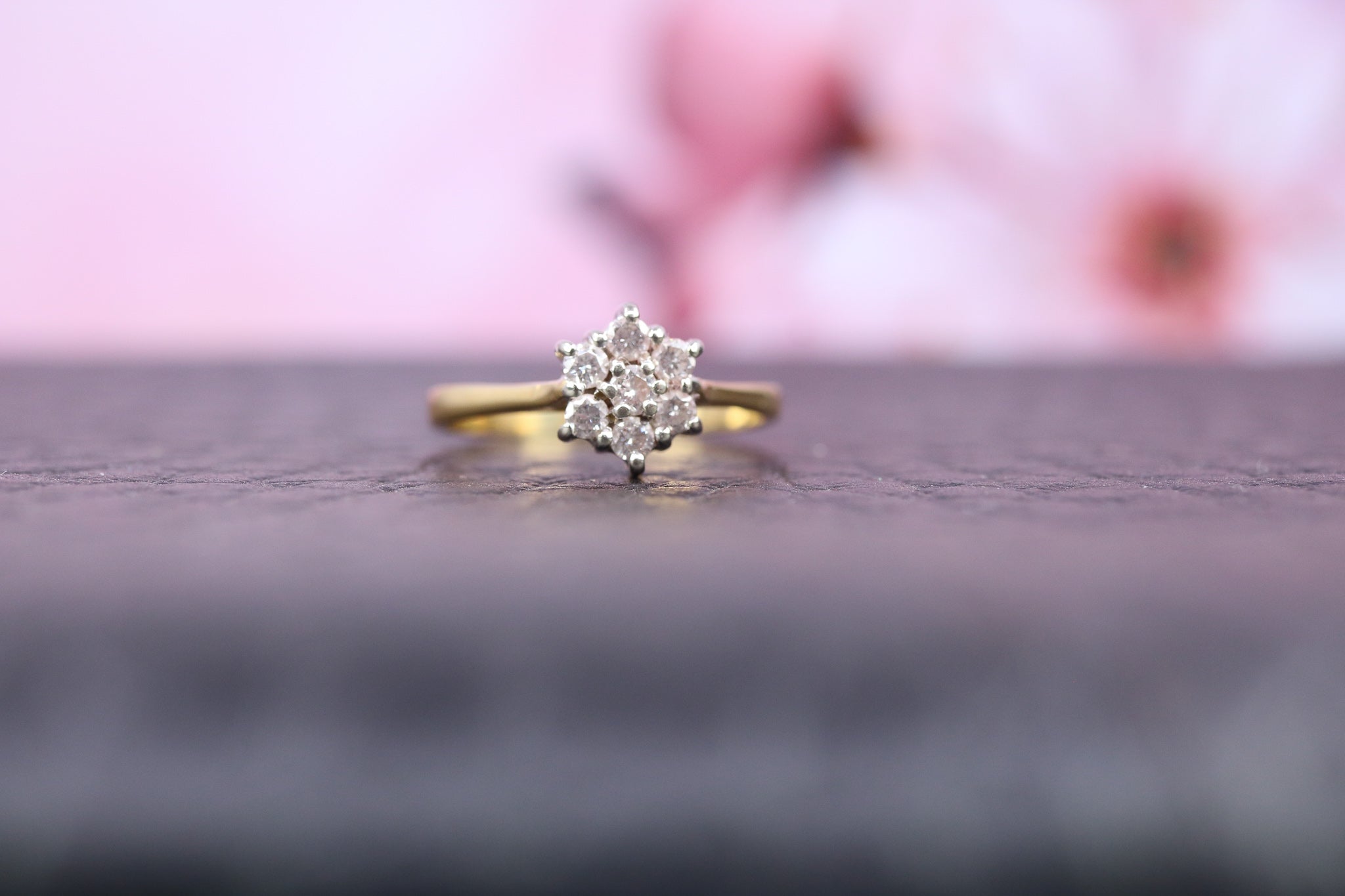 18ct Yellow Gold & Diamond Ring - W6019 - Hallmark Jewellers Formby & The Jewellers Bench Widnes