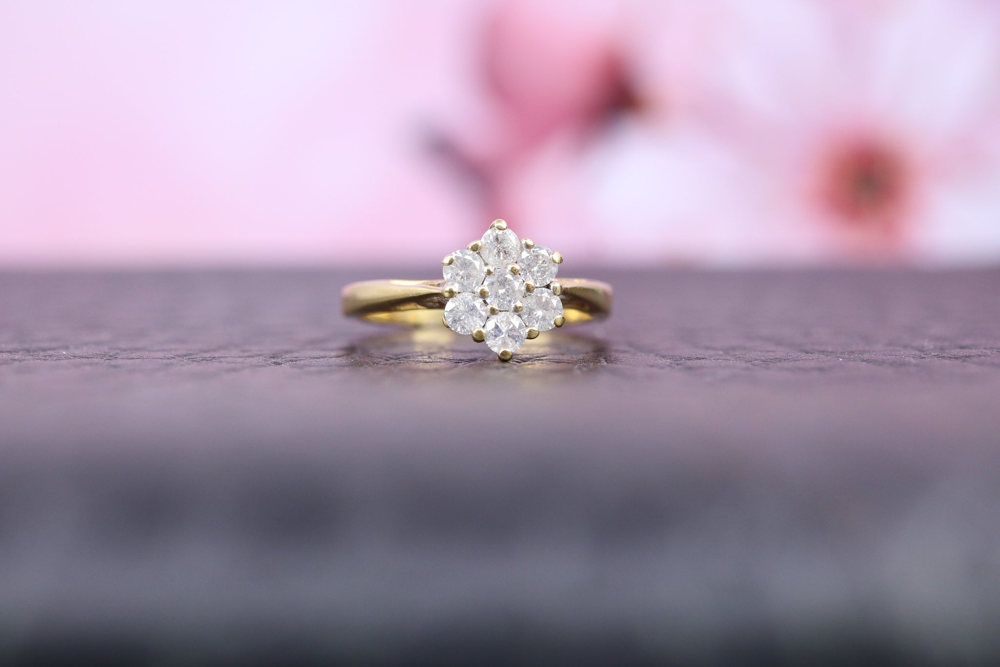 18ct Yellow Gold & Diamond Ring - W6020 - Hallmark Jewellers Formby & The Jewellers Bench Widnes