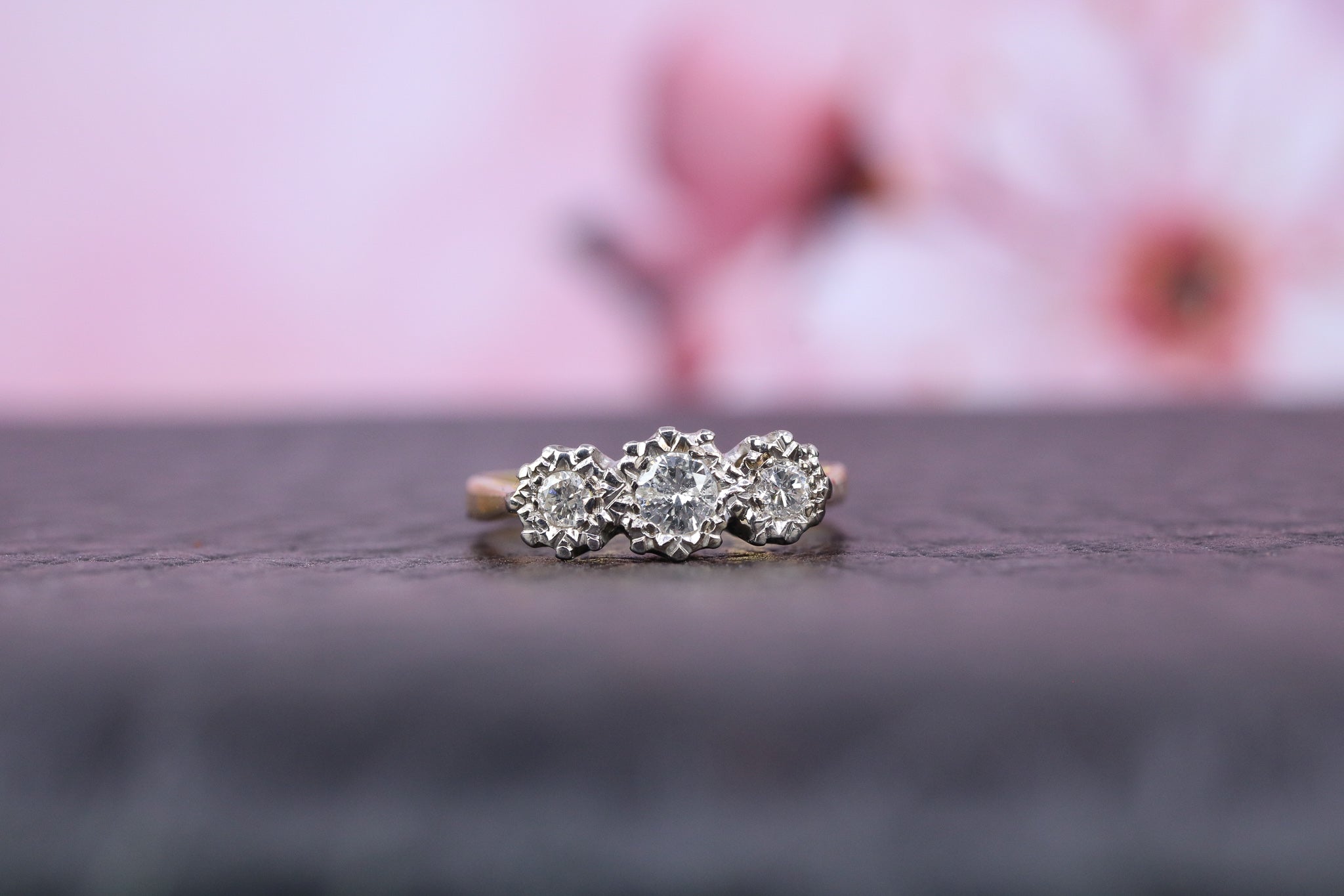 18ct Yellow Gold & Diamond Ring - W6046 - Hallmark Jewellers Formby & The Jewellers Bench Widnes