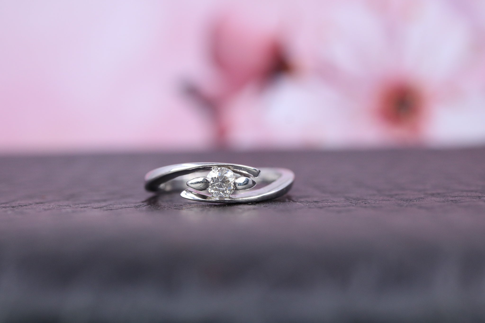 9ct White Gold & Diamond Ring - W6071 - Hallmark Jewellers Formby & The Jewellers Bench Widnes
