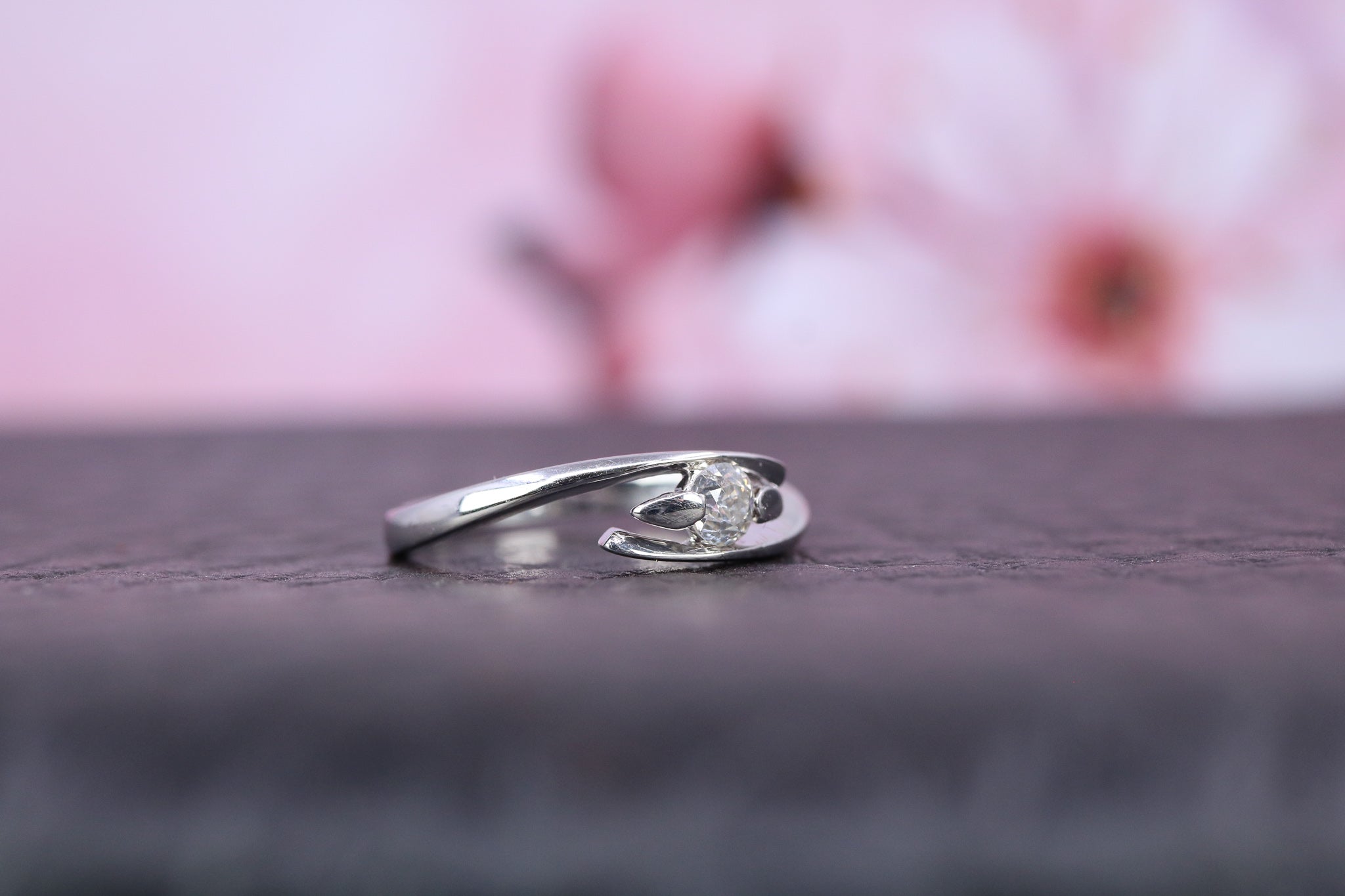 9ct White Gold & Diamond Ring - W6071 - Hallmark Jewellers Formby & The Jewellers Bench Widnes