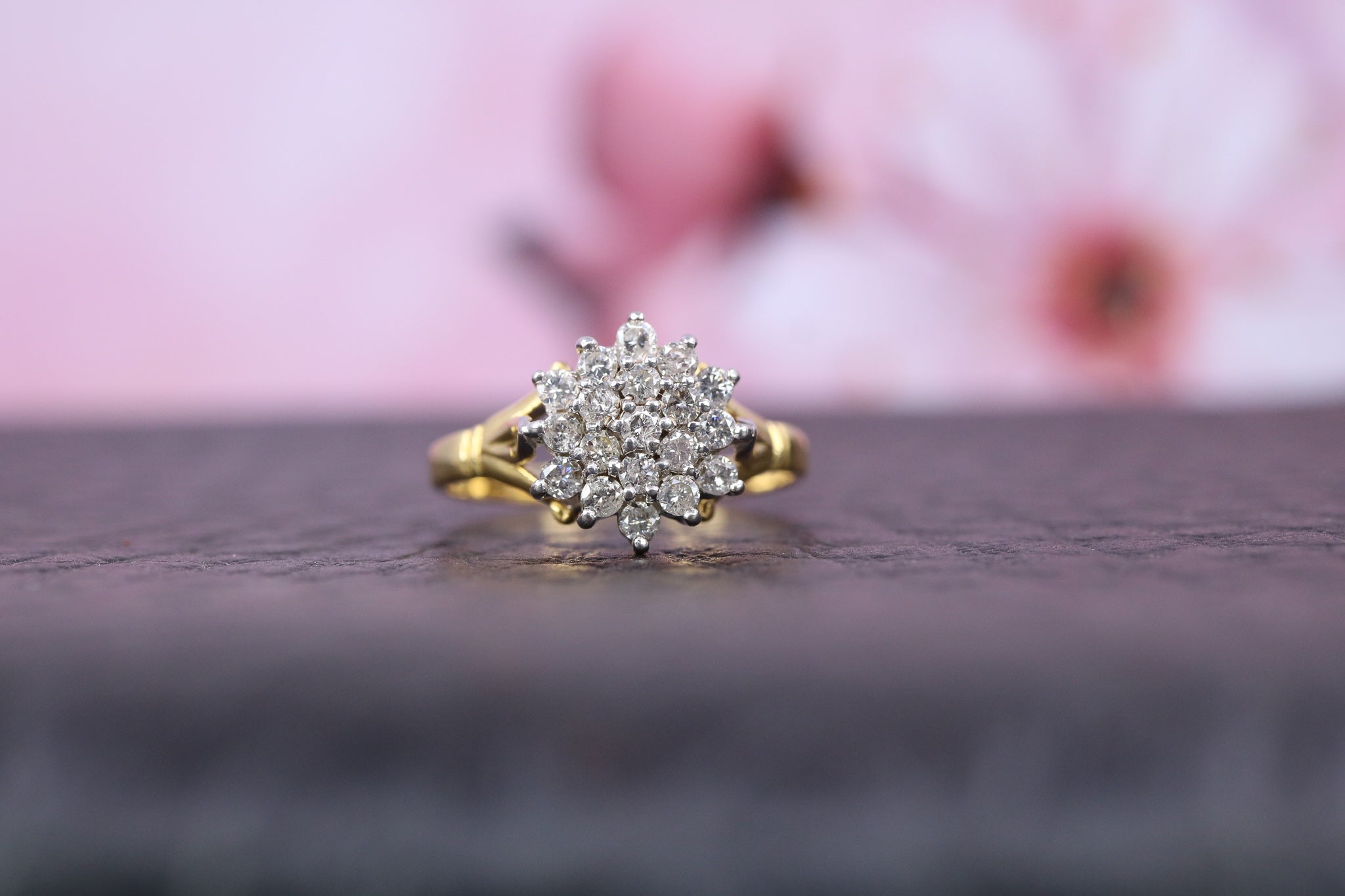 18ct Yellow Gold & Diamond Ring - W6085 - Hallmark Jewellers Formby & The Jewellers Bench Widnes