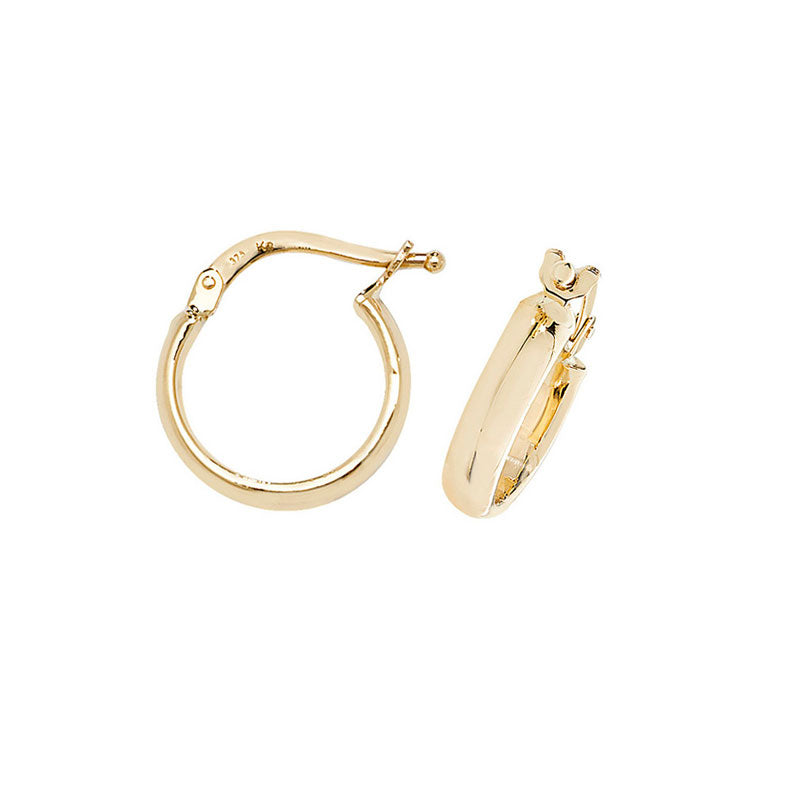 9ct Yellow Gold Hoop Earrings - KUA1002 - Hallmark Jewellers Formby & The Jewellers Bench Widnes