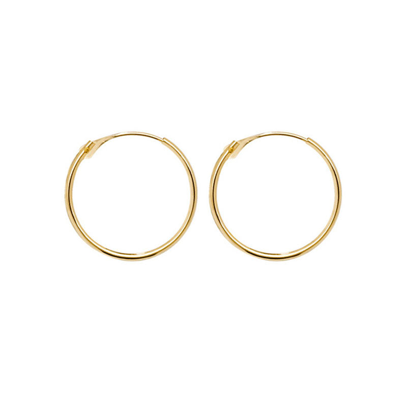 9ct Yellow Gold Hoop Earrings - KUA1004 - Hallmark Jewellers Formby & The Jewellers Bench Widnes