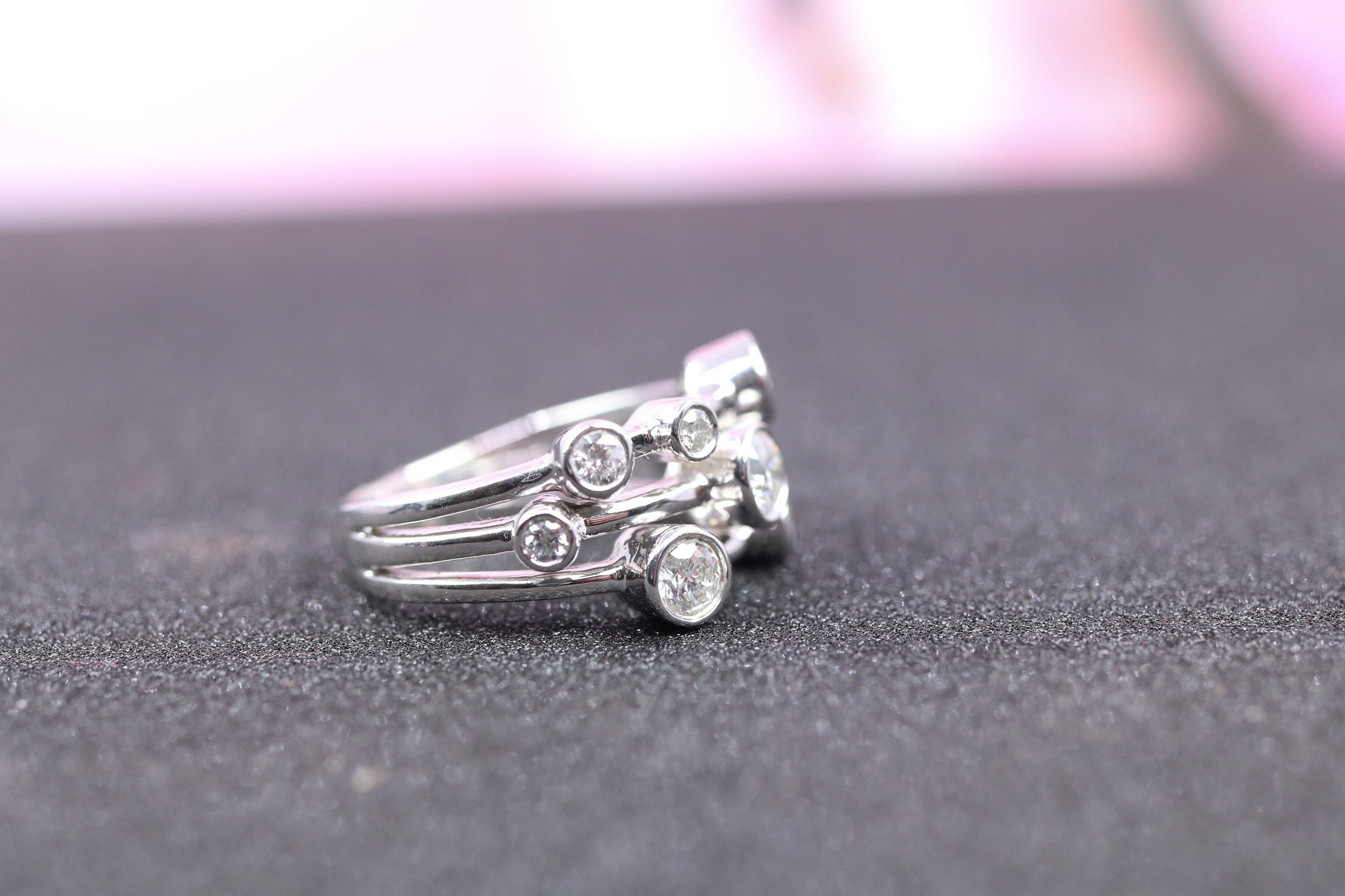 Platinum & Diamond Raindance Ring - DR4054 - Hallmark Jewellers Formby & The Jewellers Bench Widnes