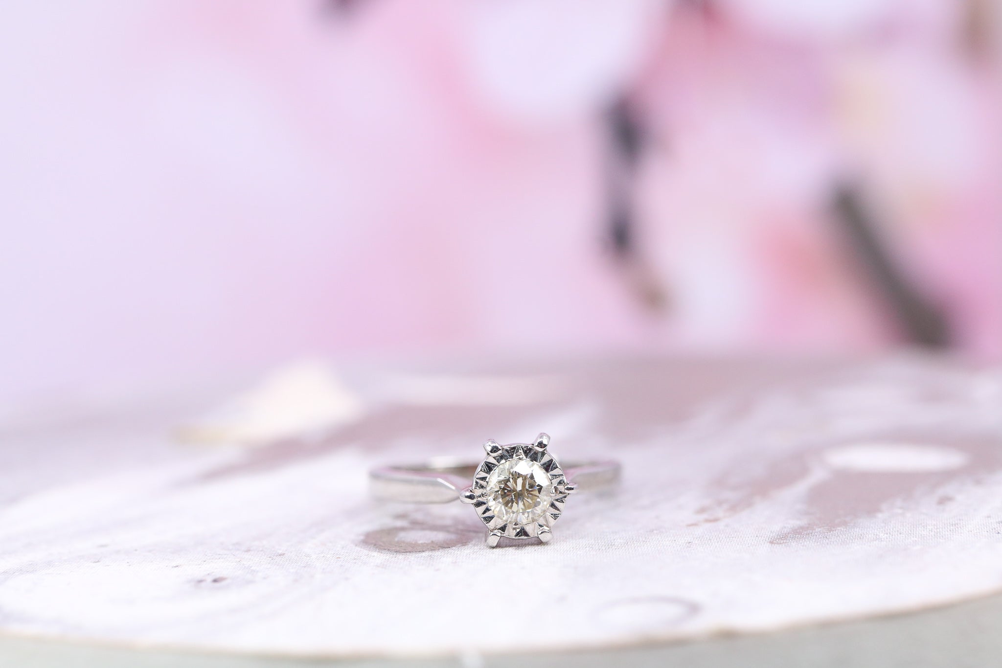 9ct White Gold & Diamond Ring - HJ2724 - Hallmark Jewellers Formby & The Jewellers Bench Widnes